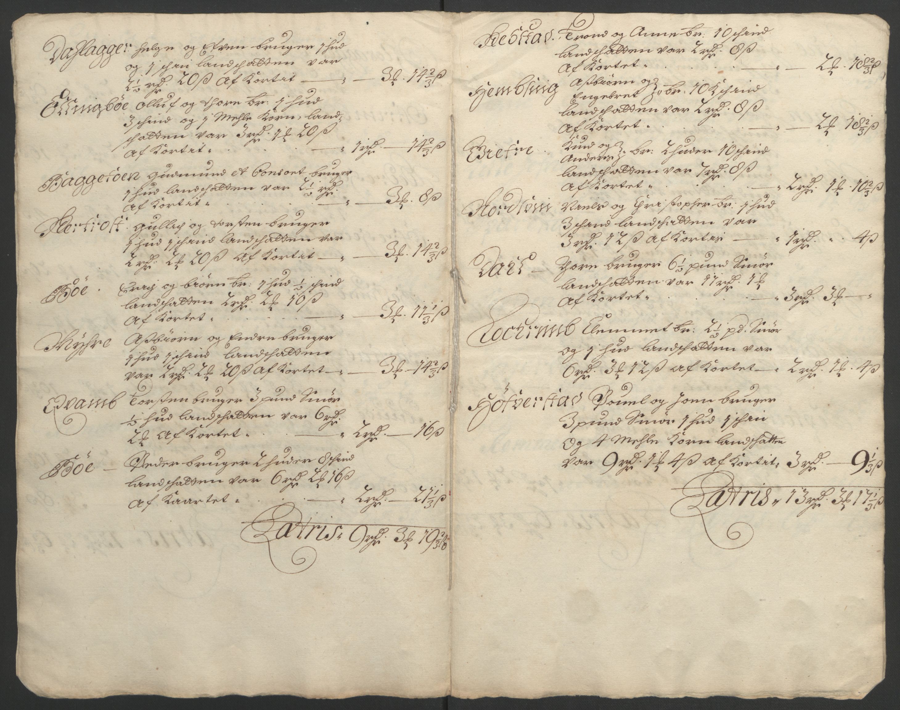 Rentekammeret inntil 1814, Reviderte regnskaper, Fogderegnskap, AV/RA-EA-4092/R18/L1290: Fogderegnskap Hadeland, Toten og Valdres, 1691, p. 264