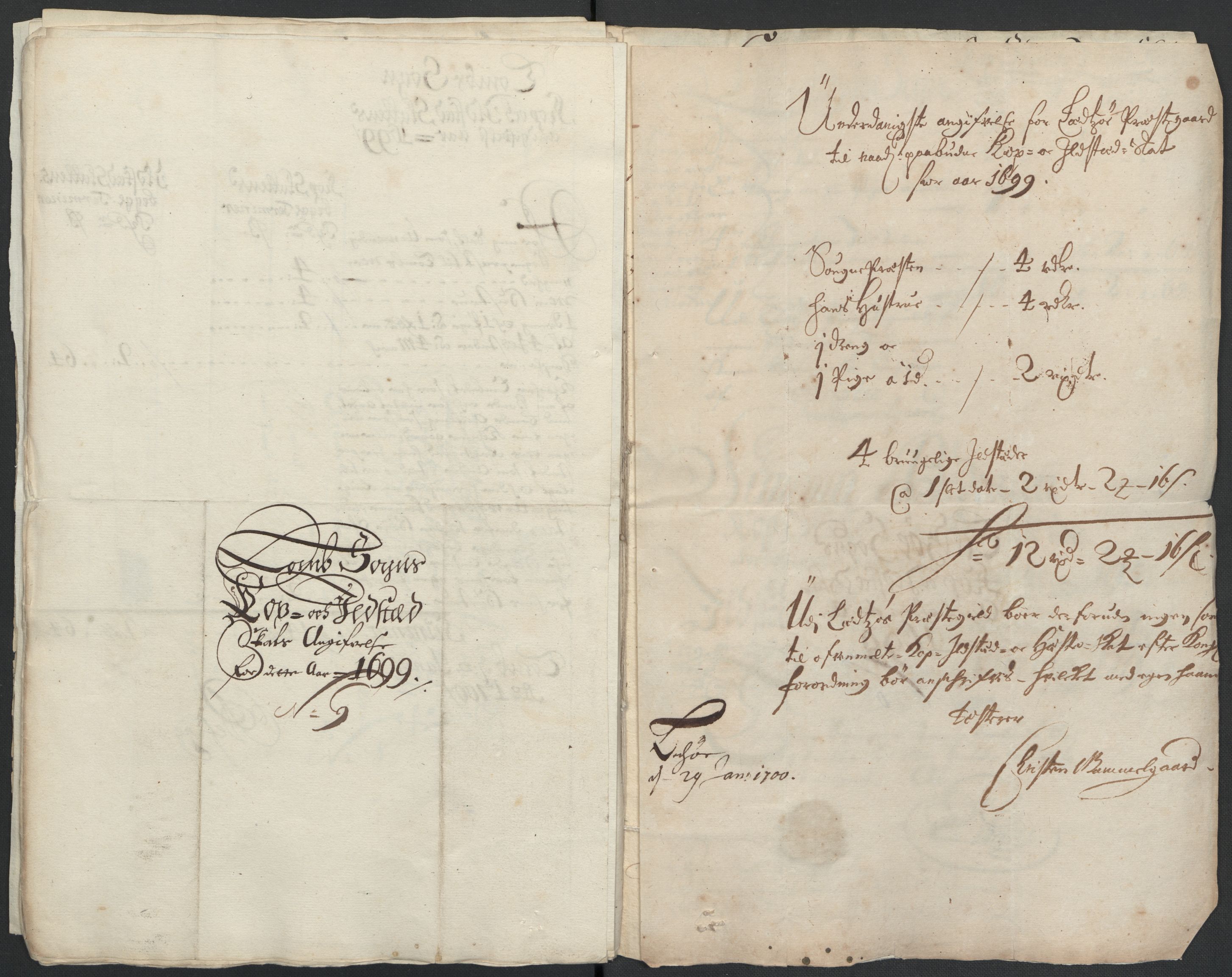 Rentekammeret inntil 1814, Reviderte regnskaper, Fogderegnskap, AV/RA-EA-4092/R17/L1172: Fogderegnskap Gudbrandsdal, 1699, p. 41