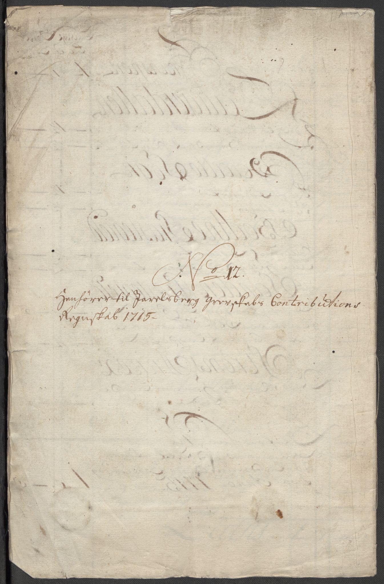 Rentekammeret inntil 1814, Reviderte regnskaper, Fogderegnskap, AV/RA-EA-4092/R32/L1879: Fogderegnskap Jarlsberg grevskap, 1714-1715, p. 461