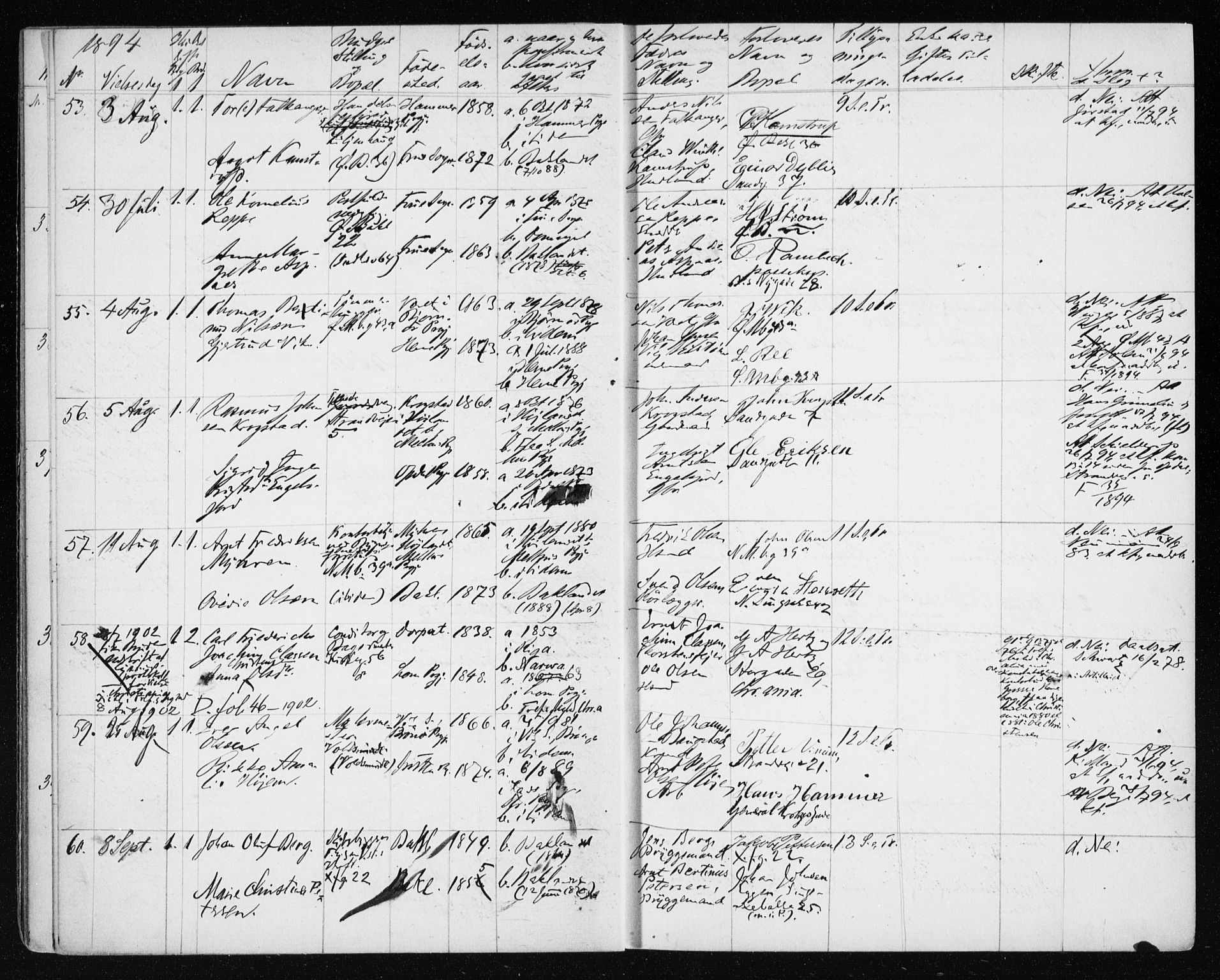 Ministerialprotokoller, klokkerbøker og fødselsregistre - Sør-Trøndelag, AV/SAT-A-1456/604/L0191: Parish register (official) no. 604A12, 1892-1900