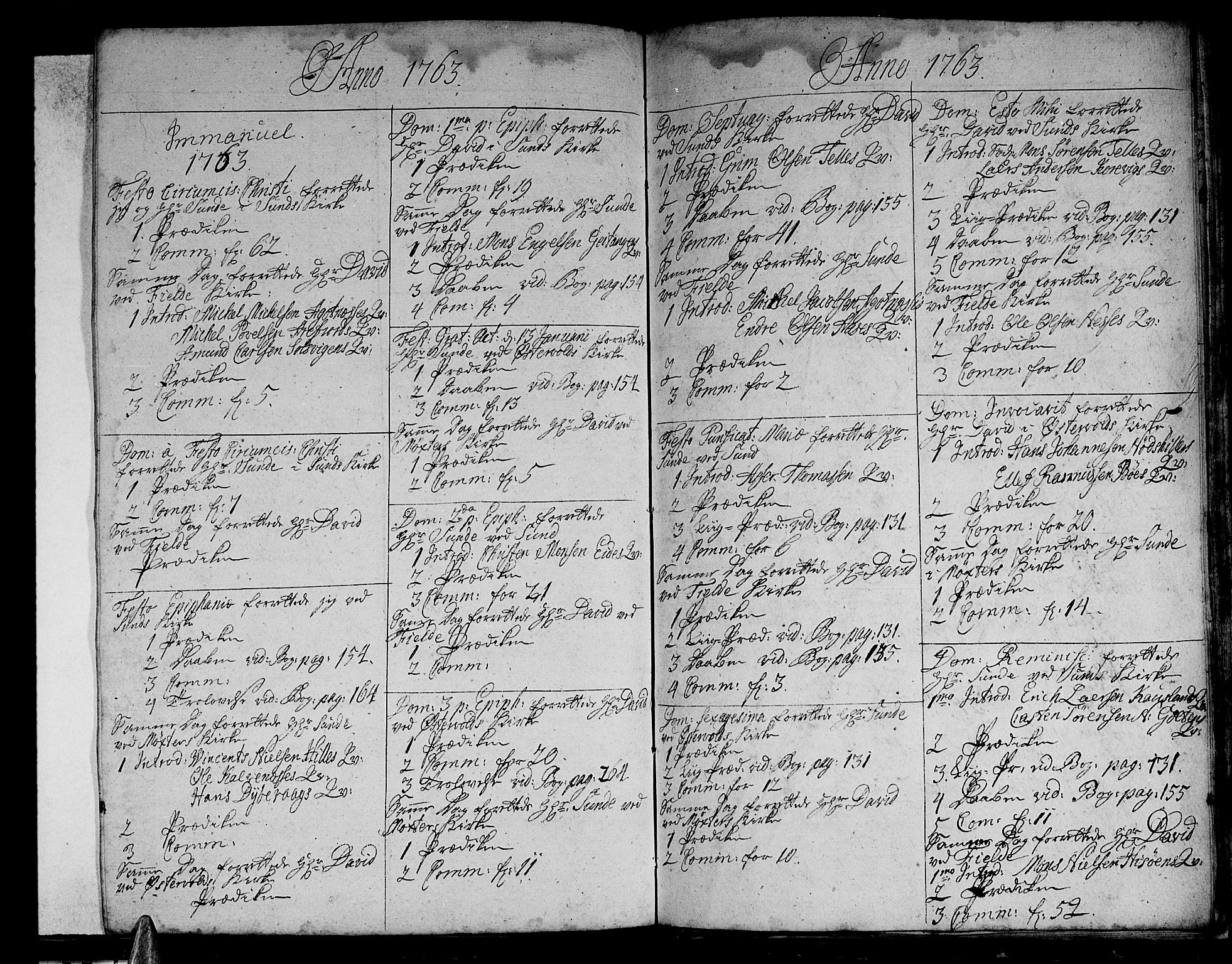 Sund sokneprestembete, AV/SAB-A-99930: Parish register (official) no. A 3, 1740-1769