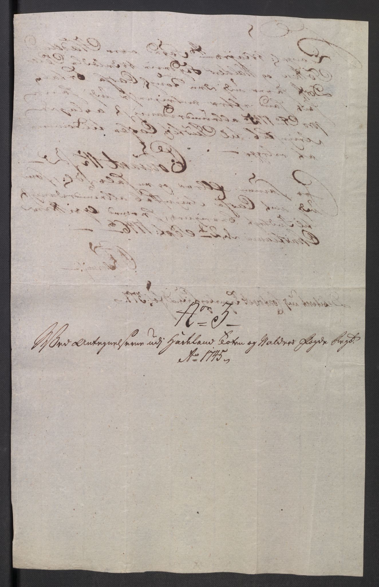 Rentekammeret inntil 1814, Reviderte regnskaper, Fogderegnskap, AV/RA-EA-4092/R18/L1345: Fogderegnskap Hadeland, Toten og Valdres, 1745-1746, p. 332