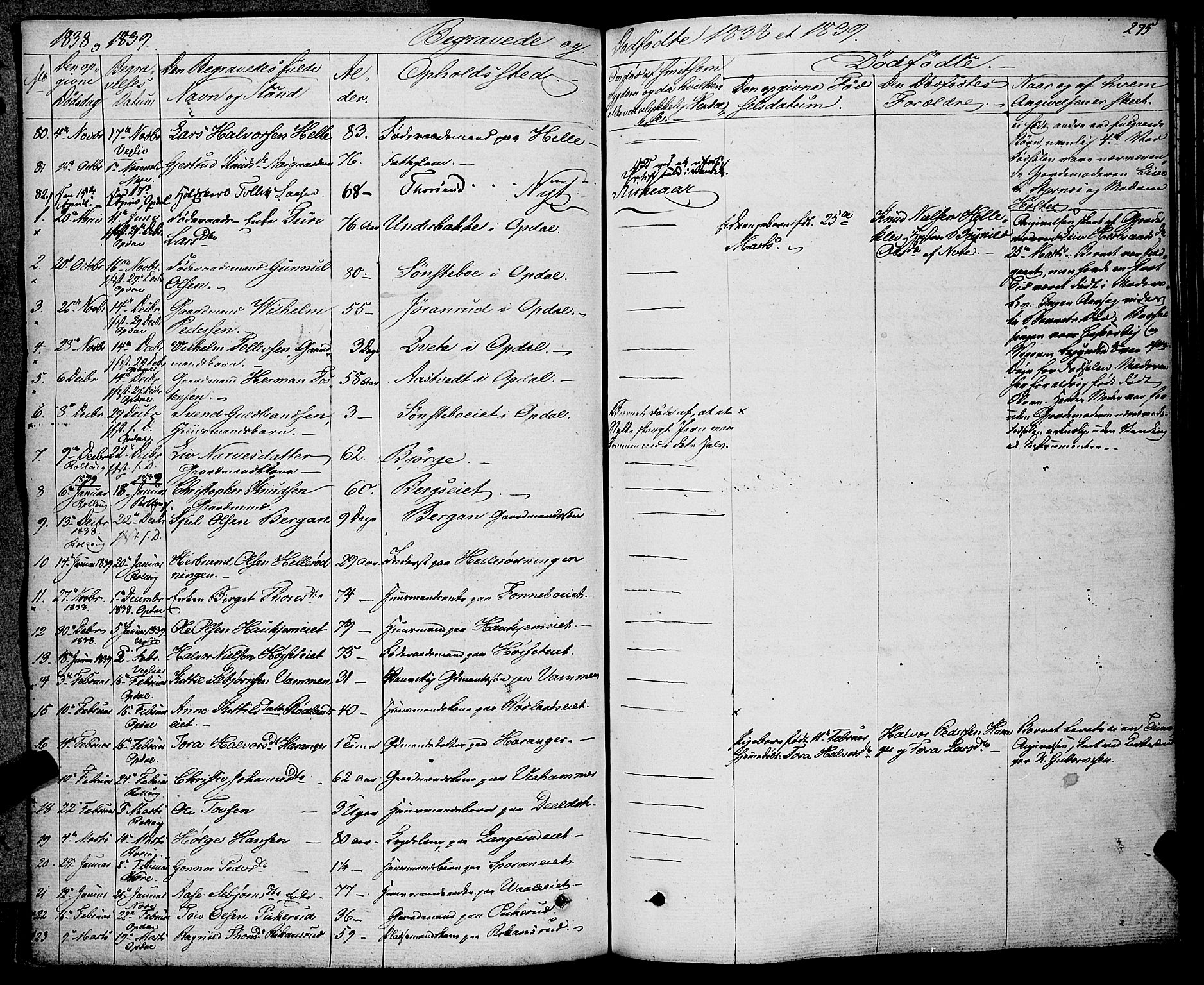 Rollag kirkebøker, SAKO/A-240/F/Fa/L0007: Parish register (official) no. I 7, 1828-1847, p. 295