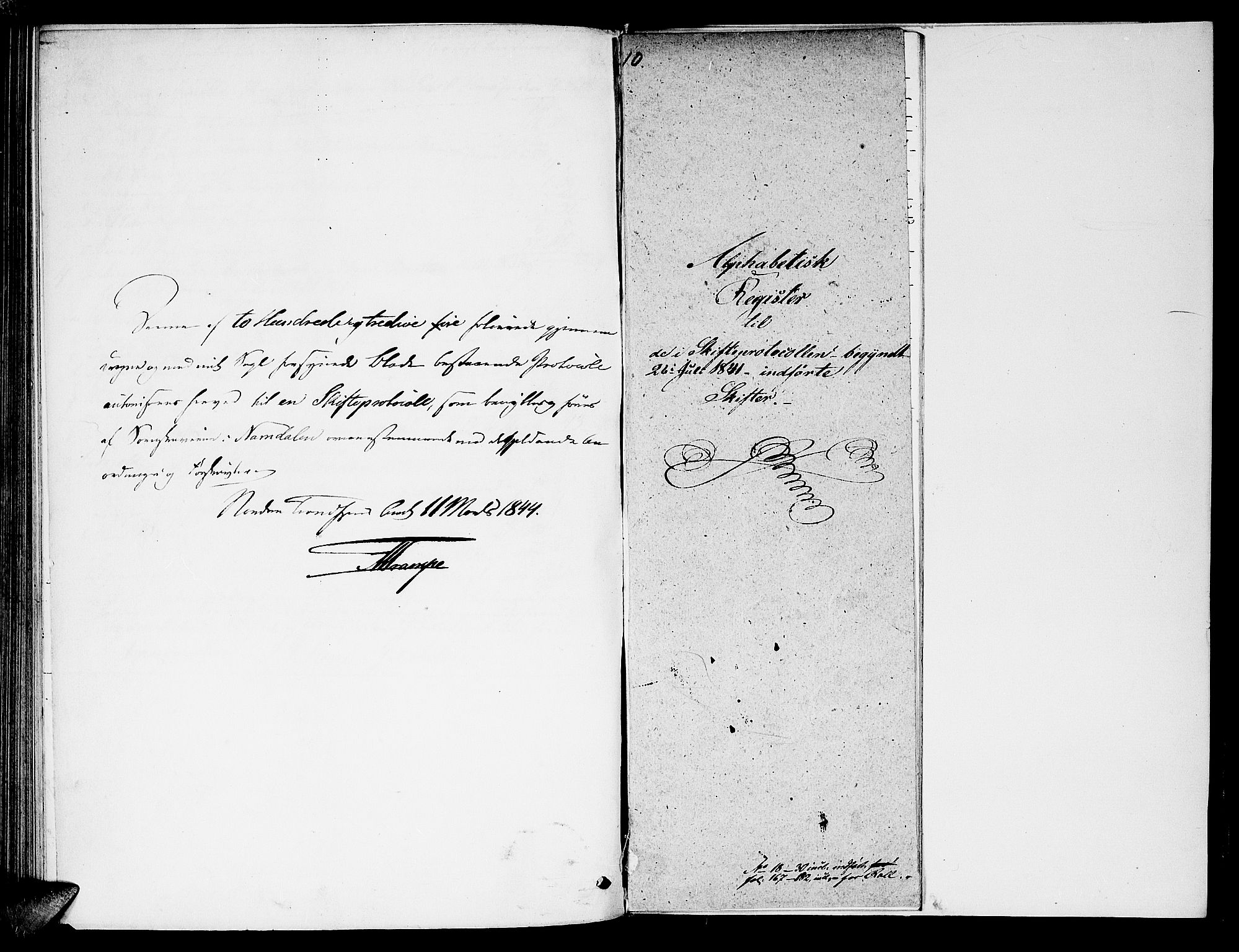 Namdal sorenskriveri, SAT/A-4133/1/3/3A/L0041: Skifteprotokoll nr. 3, 1841-1845