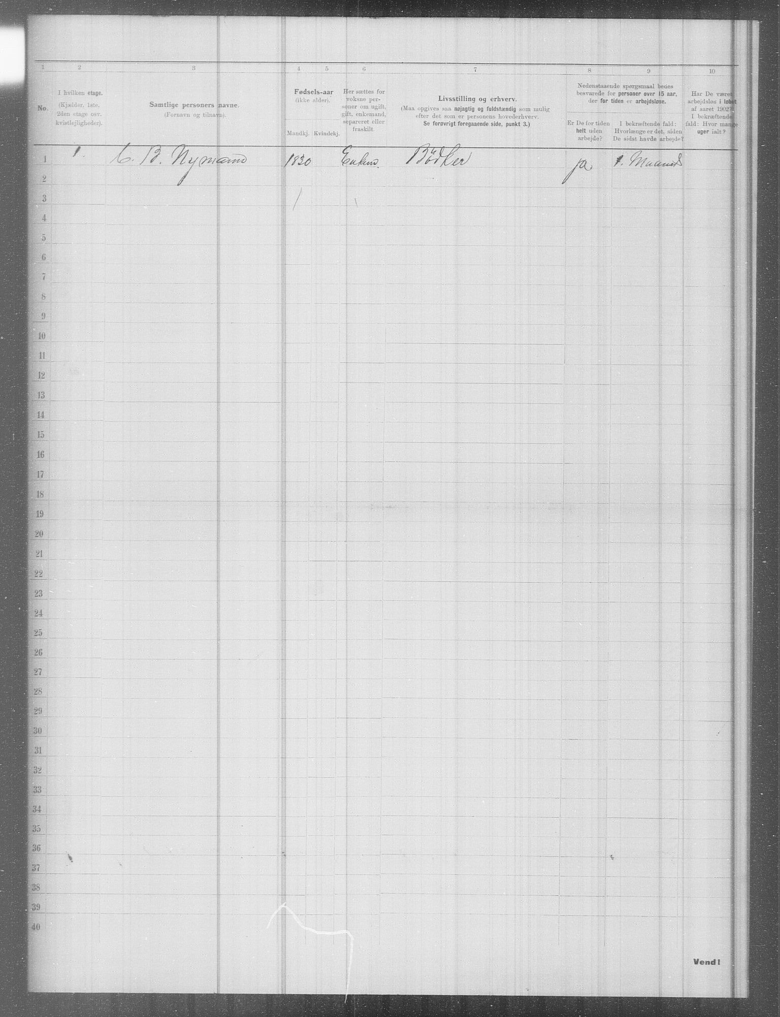 OBA, Municipal Census 1902 for Kristiania, 1902, p. 9632