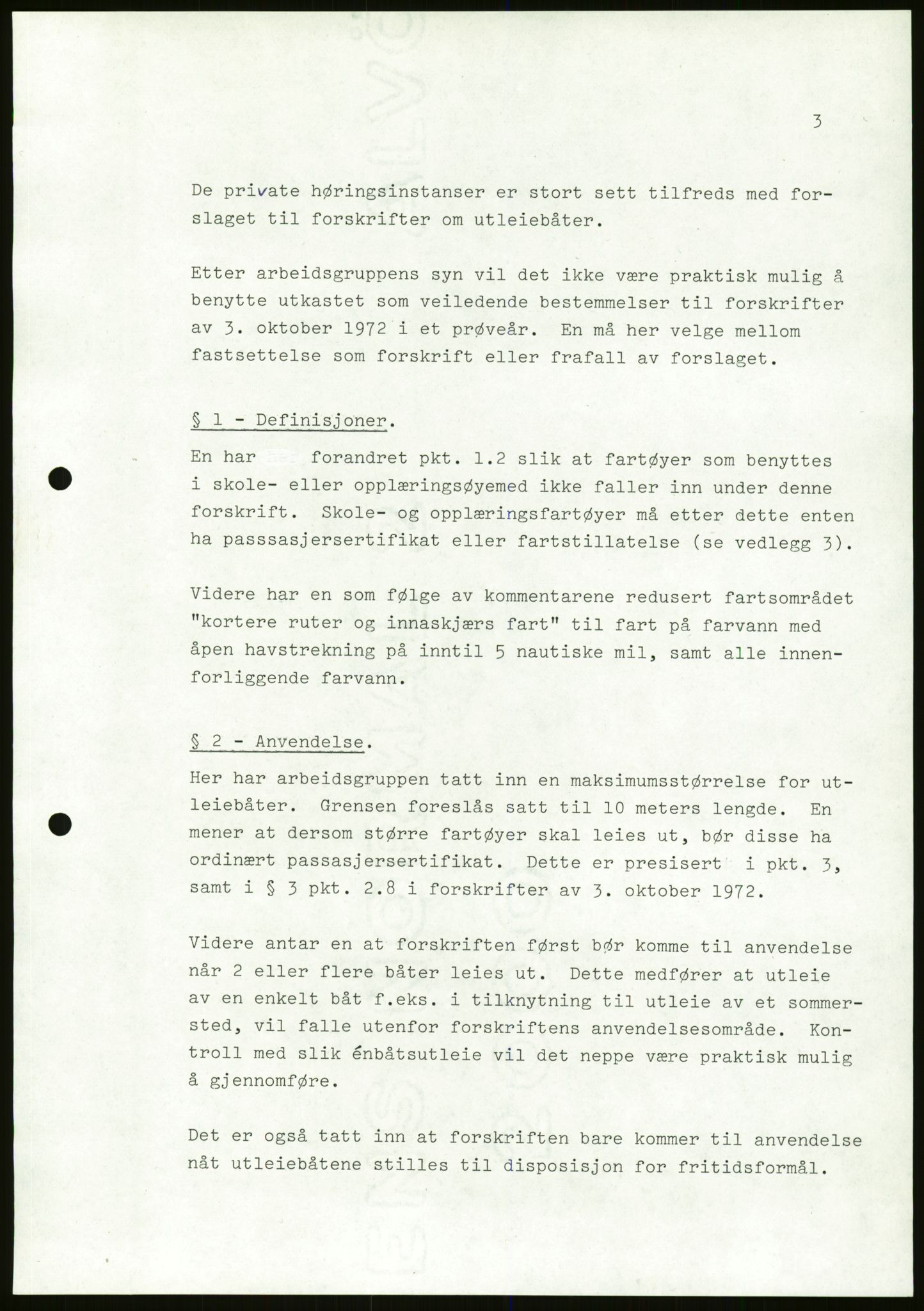 Sjøfartsdirektoratet med forløpere, generelt arkiv, AV/RA-S-1407/D/Du/Duc/L0642/0001: Skipskontrollen - Forskrifter / Forskrift om utleiebåter (2 mapper), 1978-1987, p. 273