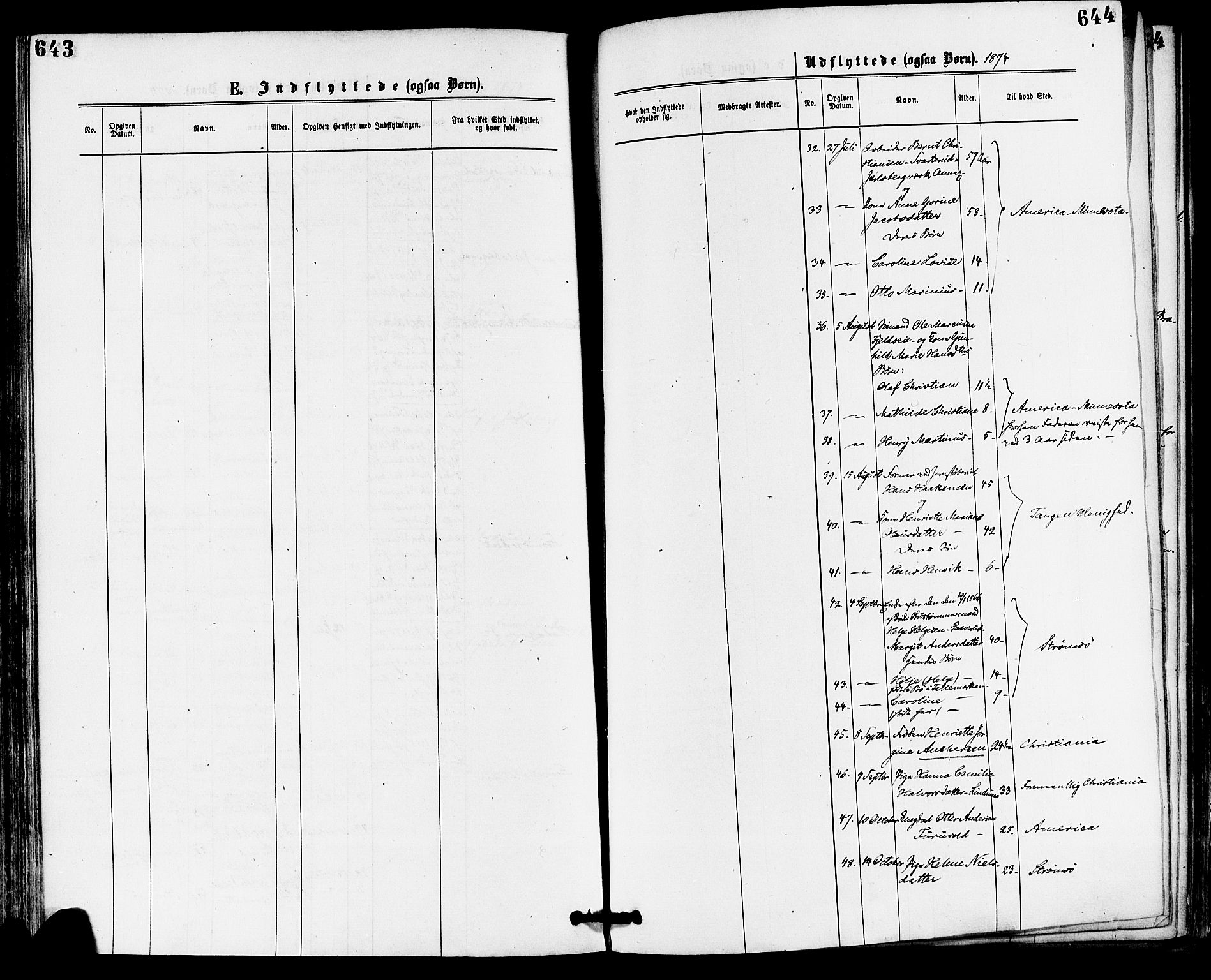 Skoger kirkebøker, AV/SAKO-A-59/F/Fa/L0005: Parish register (official) no. I 5, 1873-1884, p. 643-644