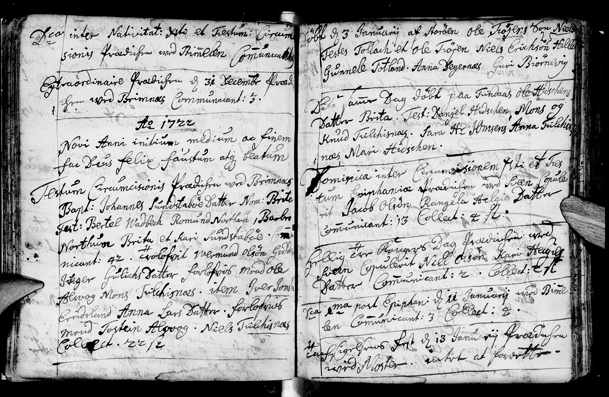 Finnås sokneprestembete, AV/SAB-A-99925/H/Ha/Haa/Haaa/L0001: Parish register (official) no. A 1, 1718-1744, p. 25