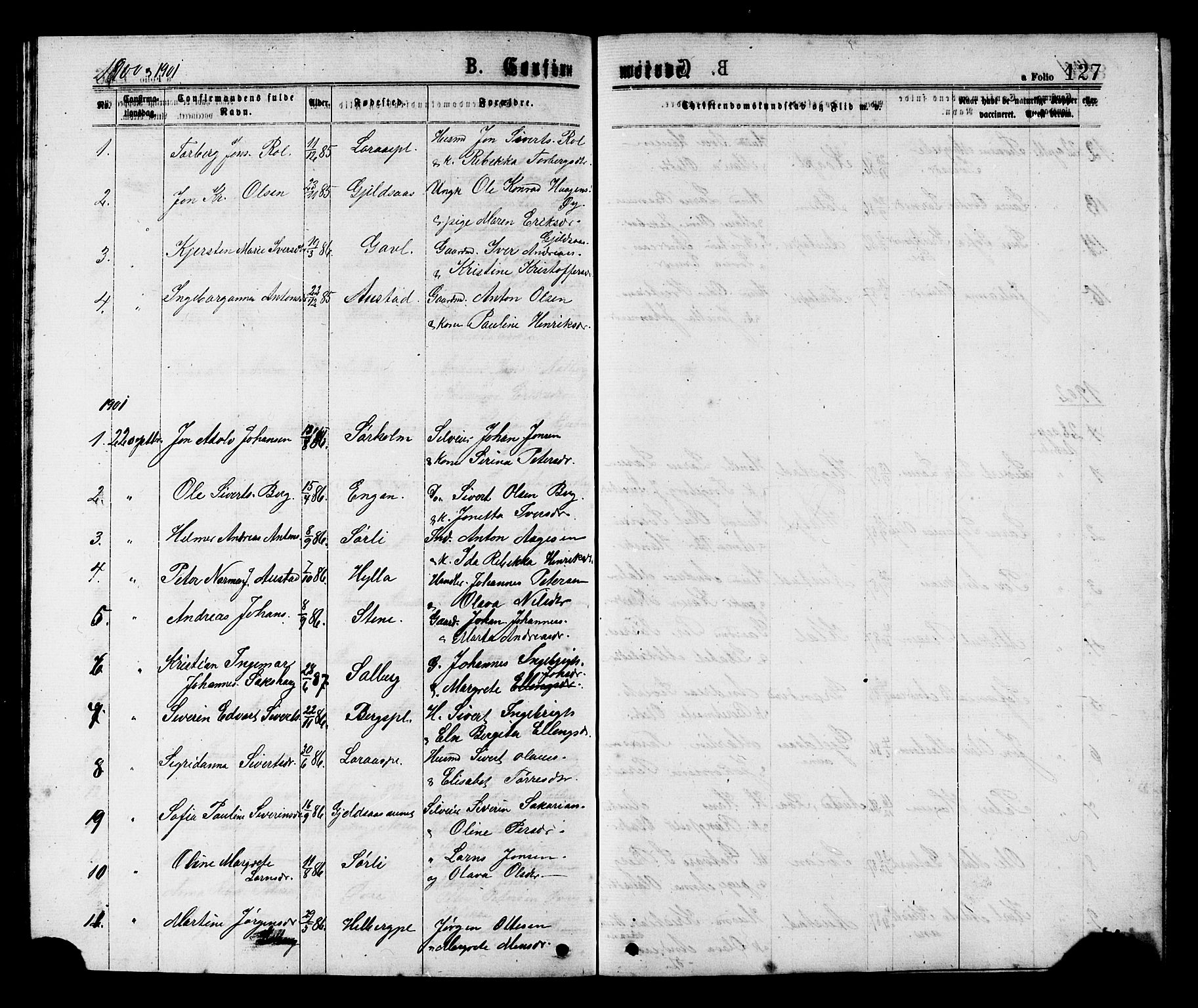 Ministerialprotokoller, klokkerbøker og fødselsregistre - Nord-Trøndelag, AV/SAT-A-1458/731/L0311: Parish register (copy) no. 731C02, 1875-1911, p. 127