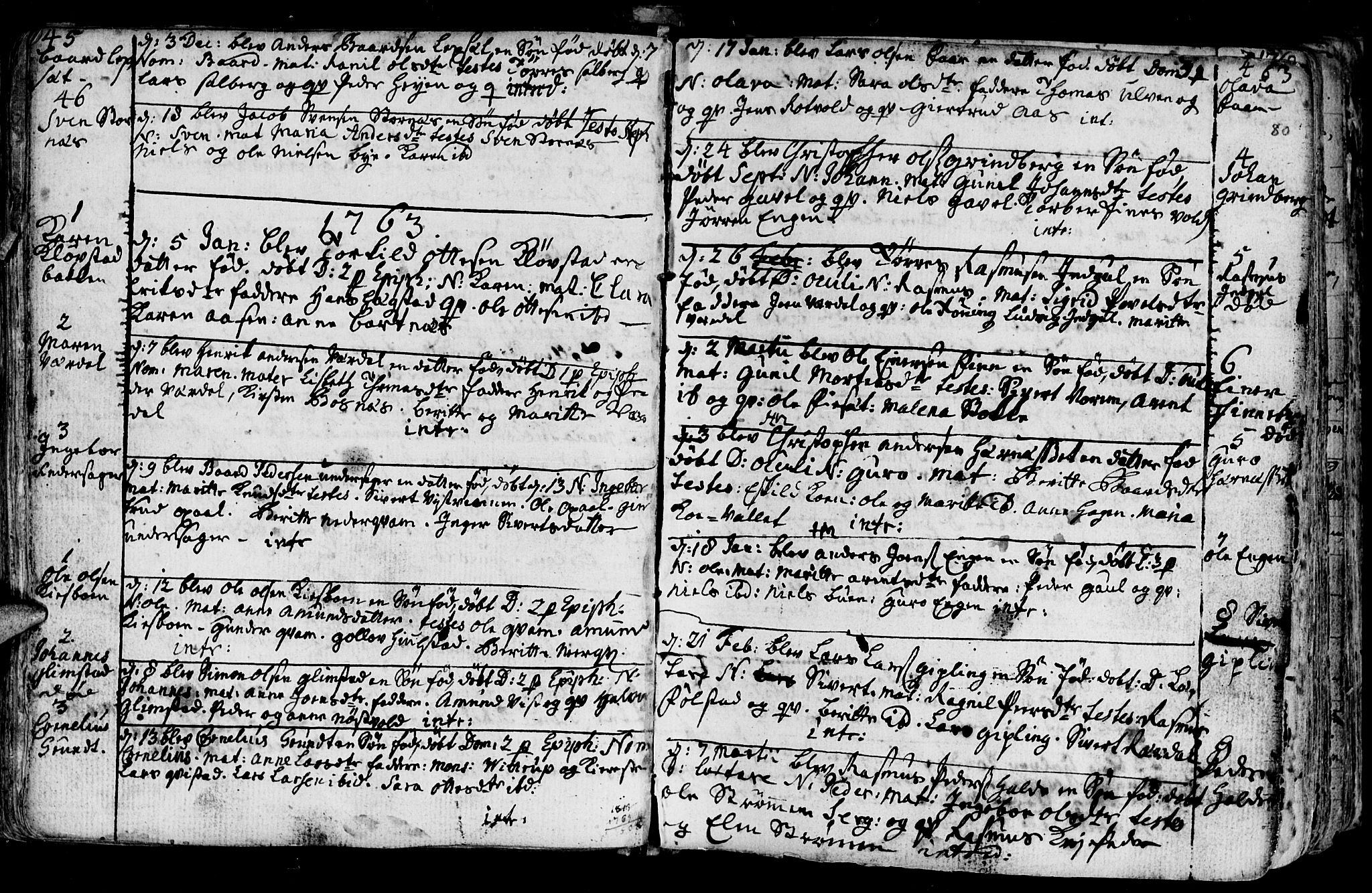 Ministerialprotokoller, klokkerbøker og fødselsregistre - Nord-Trøndelag, SAT/A-1458/730/L0273: Parish register (official) no. 730A02, 1762-1802, p. 80
