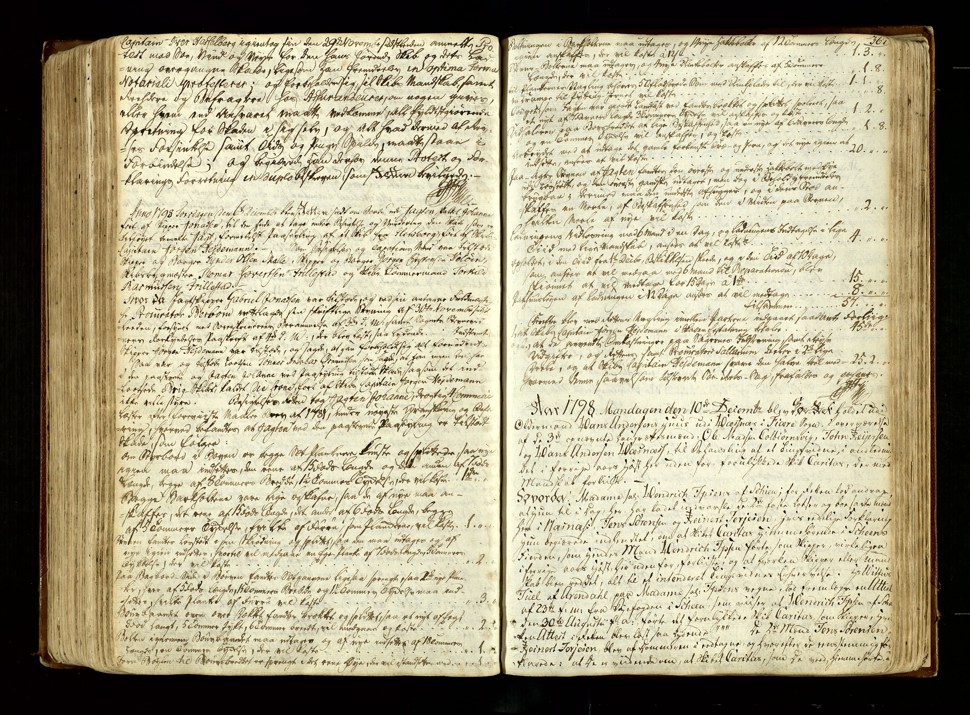 Nedenes sorenskriveri før 1824, SAK/1221-0007/F/Fb/L0003: Ekstrarettsprotokoll med register nr 3, 1792-1801, p. 367