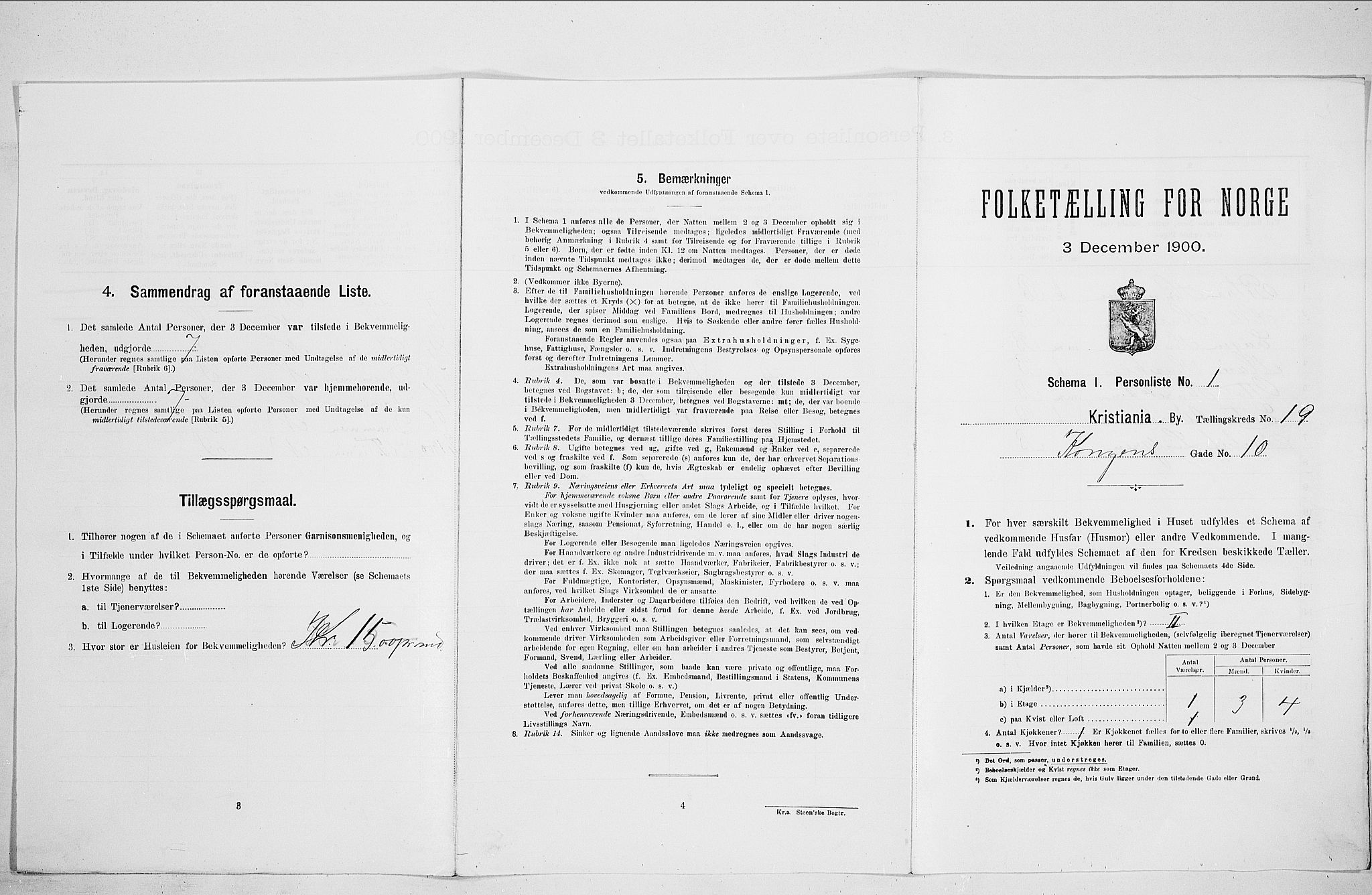 SAO, 1900 census for Kristiania, 1900, p. 48745