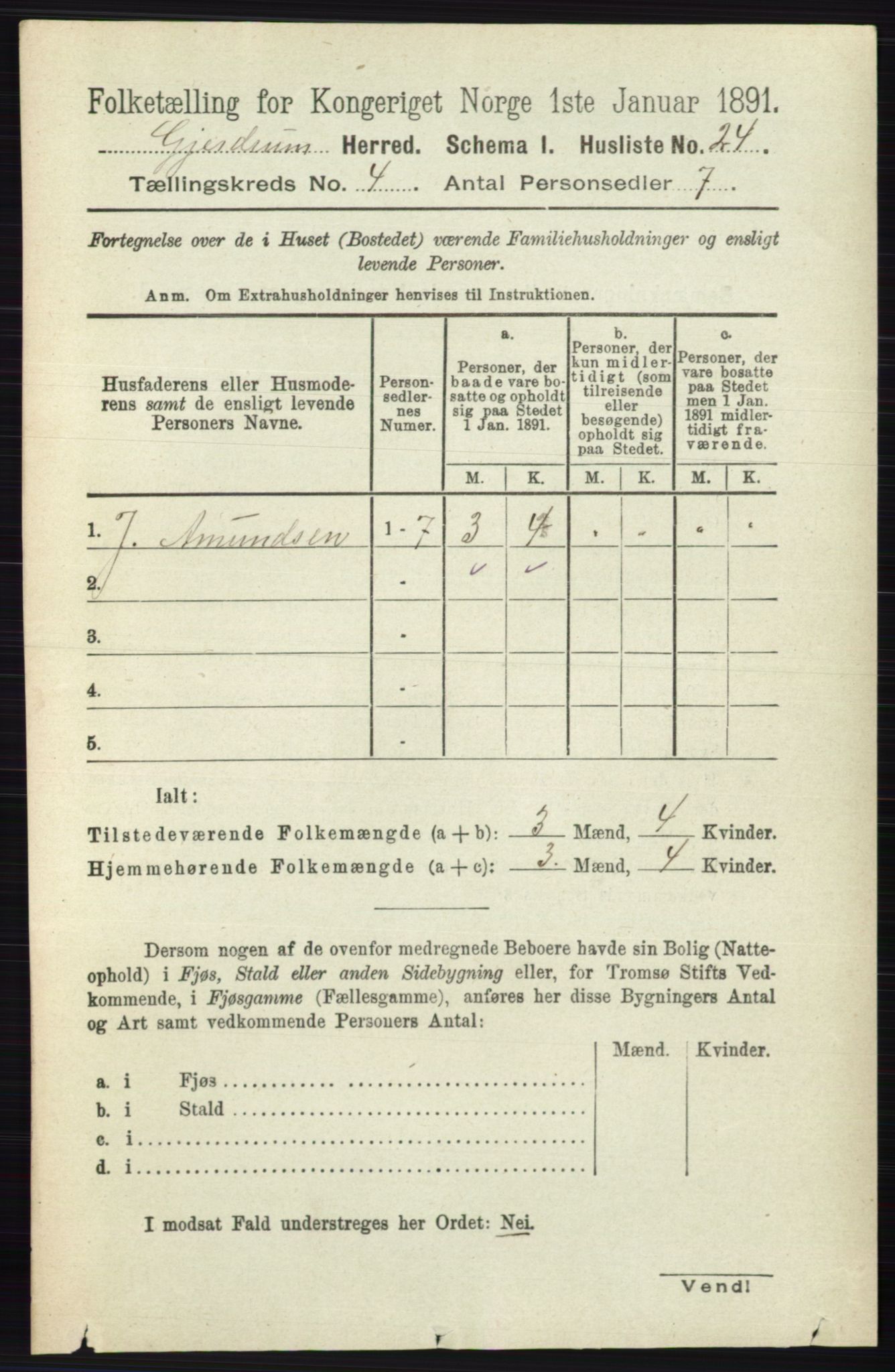 RA, 1891 census for 0234 Gjerdrum, 1891, p. 1773