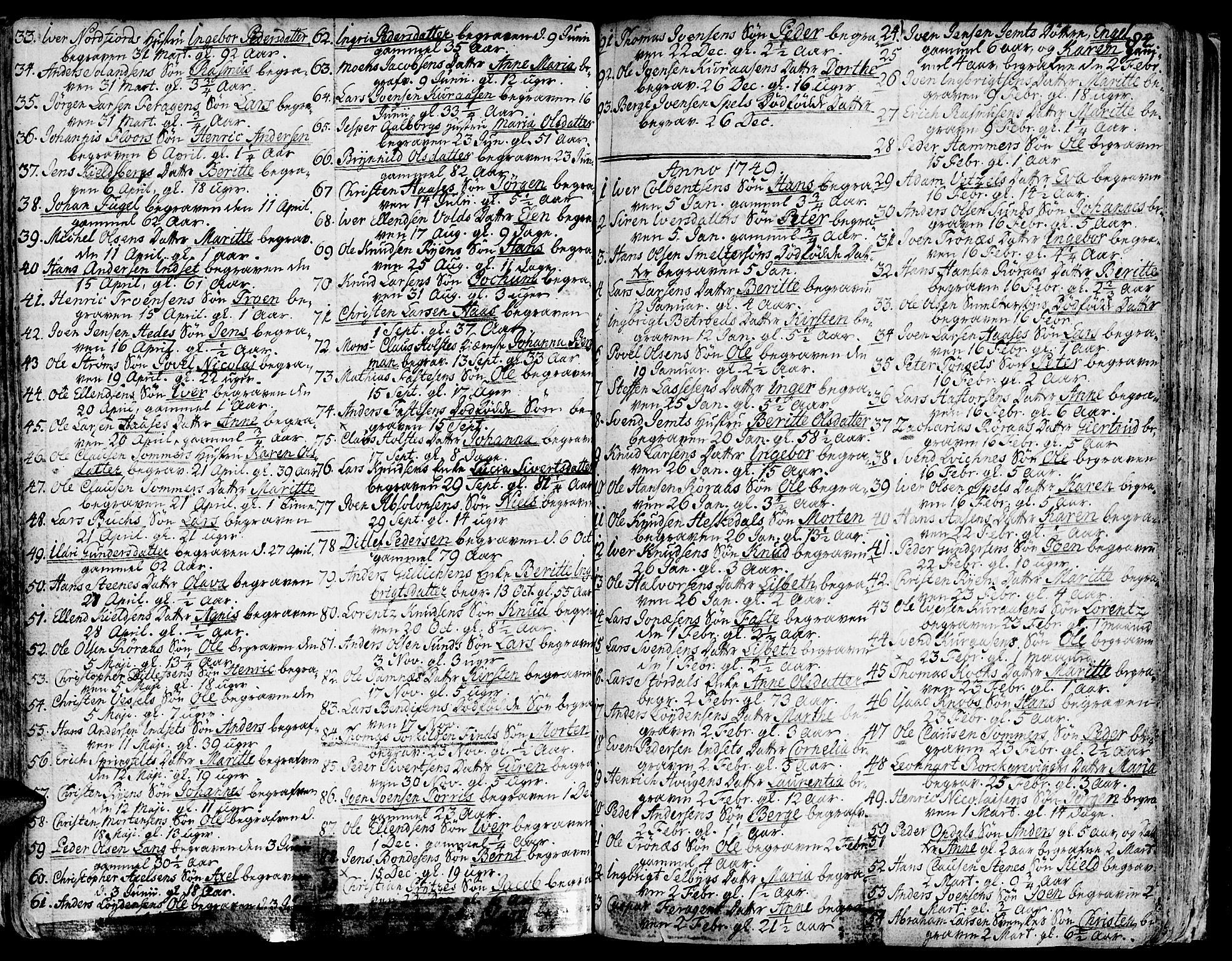 Ministerialprotokoller, klokkerbøker og fødselsregistre - Sør-Trøndelag, SAT/A-1456/681/L0925: Parish register (official) no. 681A03, 1727-1766, p. 84