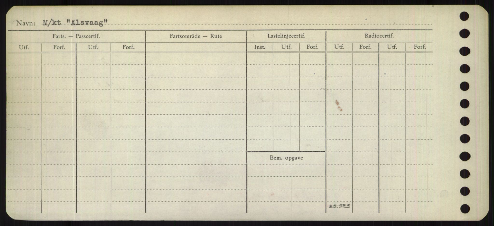 Sjøfartsdirektoratet med forløpere, Skipsmålingen, RA/S-1627/H/Hd/L0001: Fartøy, A-Anv, p. 410