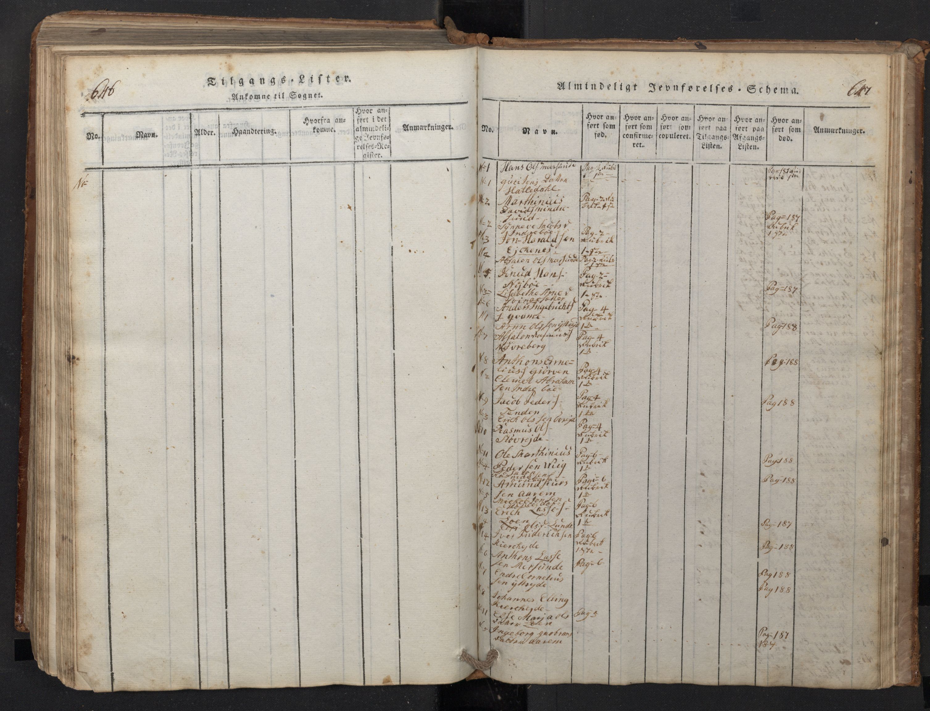 Stryn Sokneprestembete, SAB/A-82501: Parish register (copy) no. A 1, 1816-1844, p. 646-647