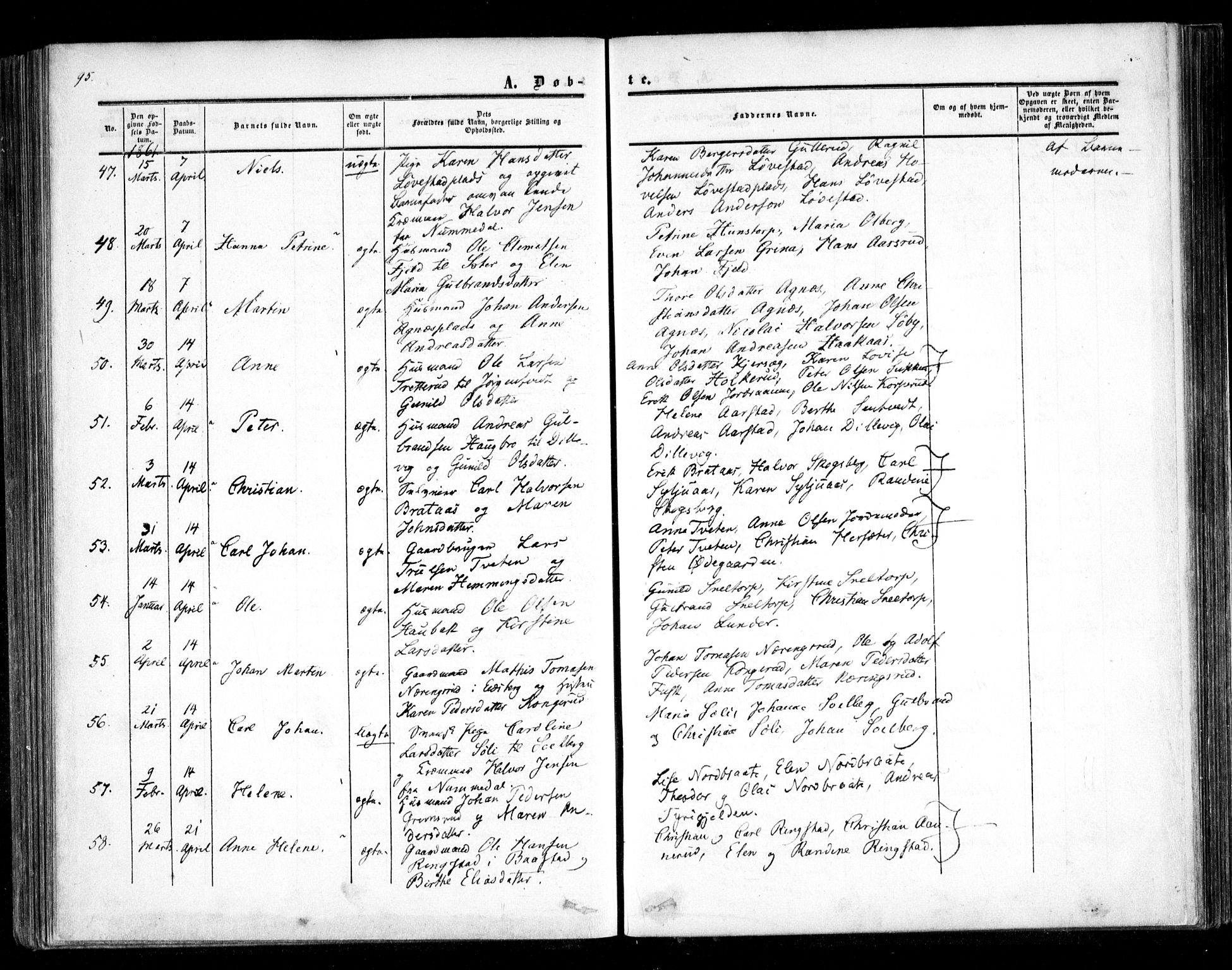 Trøgstad prestekontor Kirkebøker, AV/SAO-A-10925/F/Fa/L0008.a: Parish register (official) no. I 8A, 1855-1864, p. 95