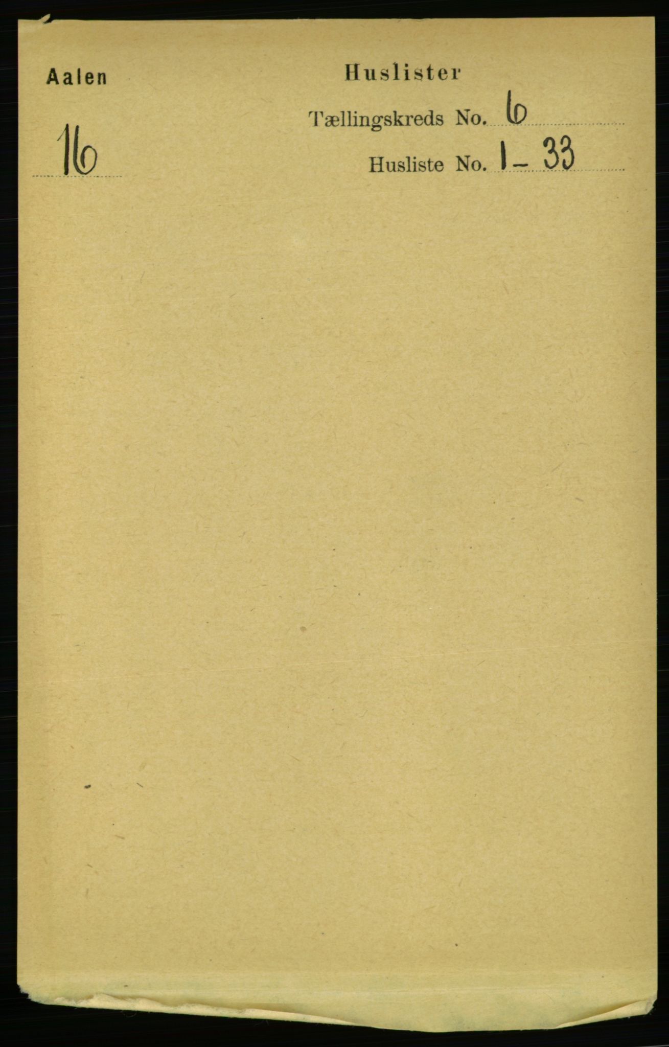 RA, 1891 census for 1644 Ålen, 1891, p. 1882