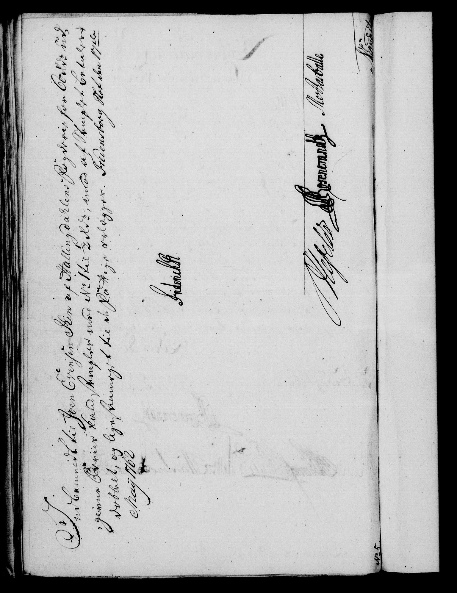 Rentekammeret, Kammerkanselliet, RA/EA-3111/G/Gf/Gfa/L0044: Norsk relasjons- og resolusjonsprotokoll (merket RK 52.44), 1762, p. 235