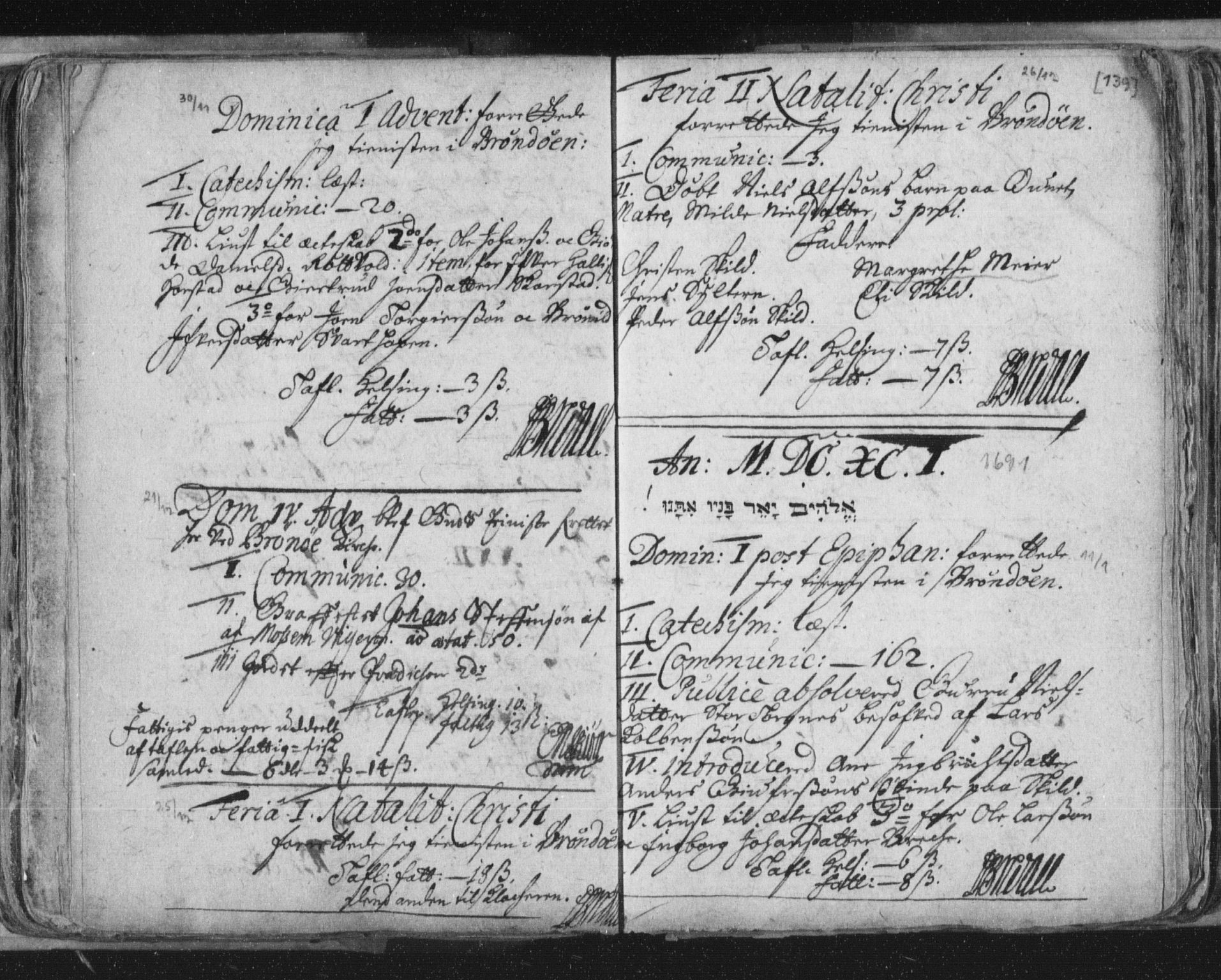 Ministerialprotokoller, klokkerbøker og fødselsregistre - Nordland, SAT/A-1459/813/L0192: Parish register (official) no. 813A02, 1677-1718, p. 139