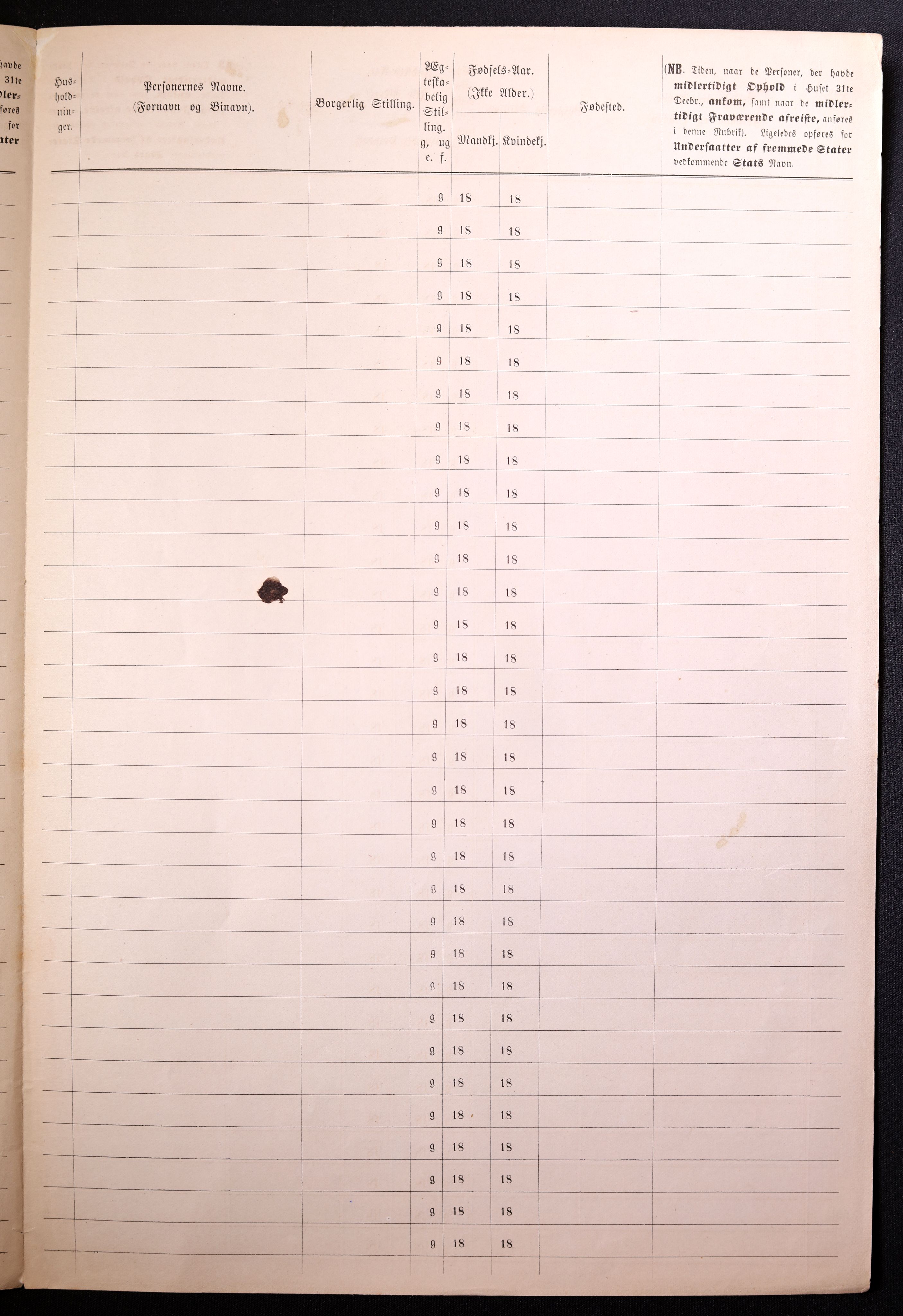 RA, 1870 census for 0101 Fredrikshald, 1870, p. 349