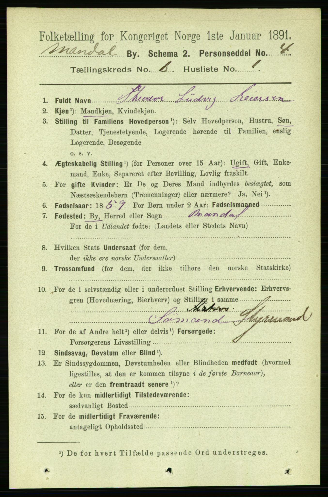 RA, 1891 census for 1002 Mandal, 1891, p. 2054