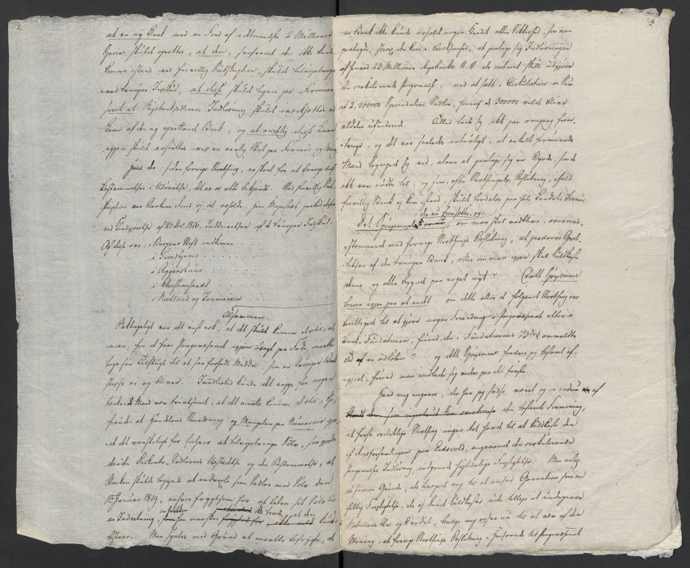 Christie, Wilhelm Frimann Koren, AV/RA-PA-0014/F/L0005: Christies dokumenter fra Stortinget, 1815-1816, p. 317