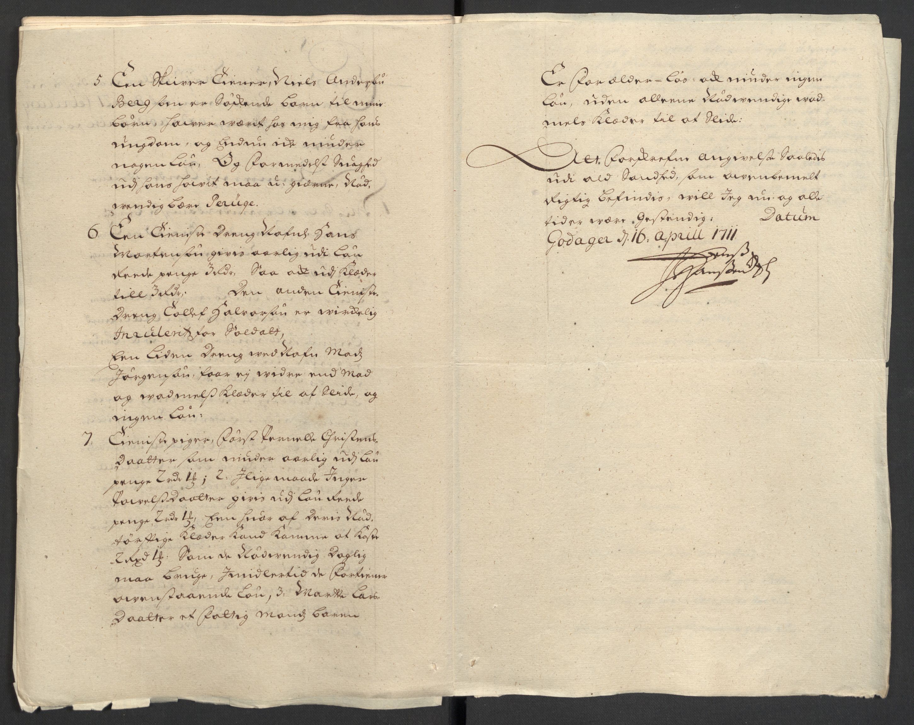 Rentekammeret inntil 1814, Reviderte regnskaper, Fogderegnskap, RA/EA-4092/R32/L1876: Fogderegnskap Jarlsberg grevskap, 1711, p. 190