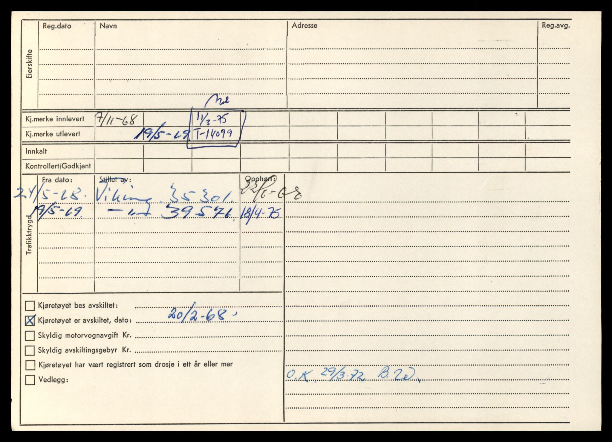 Møre og Romsdal vegkontor - Ålesund trafikkstasjon, AV/SAT-A-4099/F/Fe/L0043: Registreringskort for kjøretøy T 14080 - T 14204, 1927-1998, p. 468