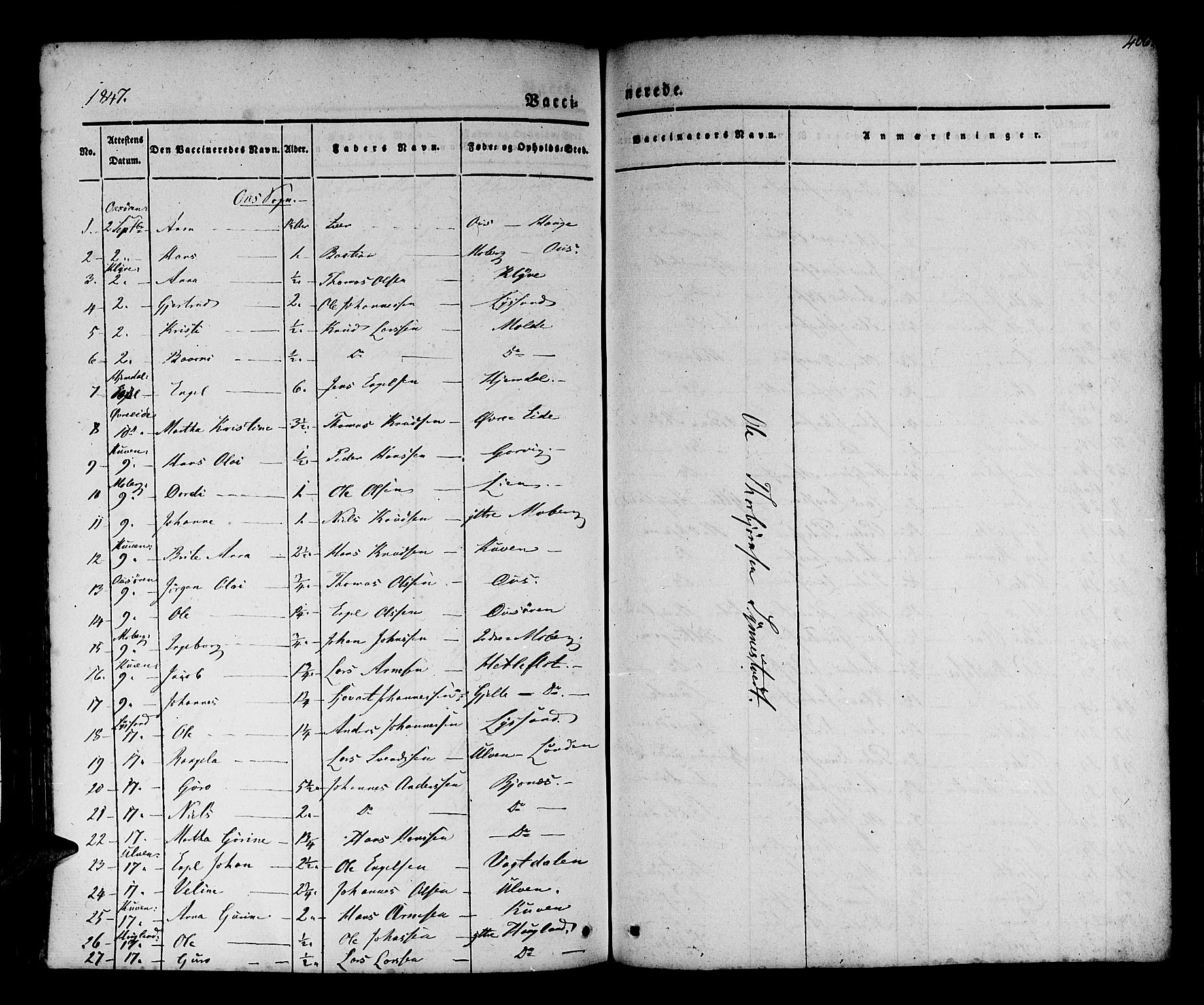 Os sokneprestembete, SAB/A-99929: Parish register (official) no. A 15, 1839-1851, p. 406