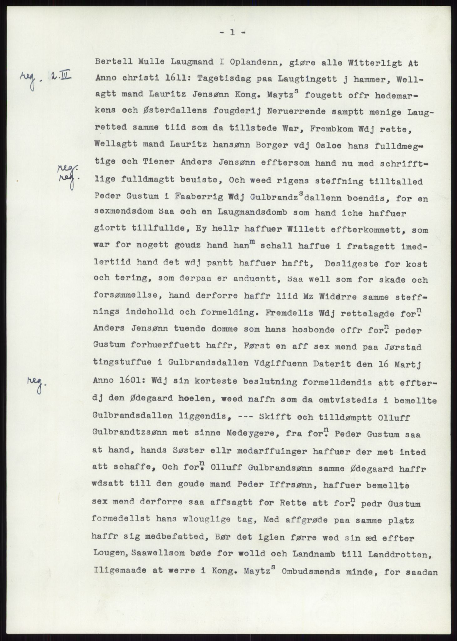 Samlinger til kildeutgivelse, Diplomavskriftsamlingen, AV/RA-EA-4053/H/Ha, p. 2421