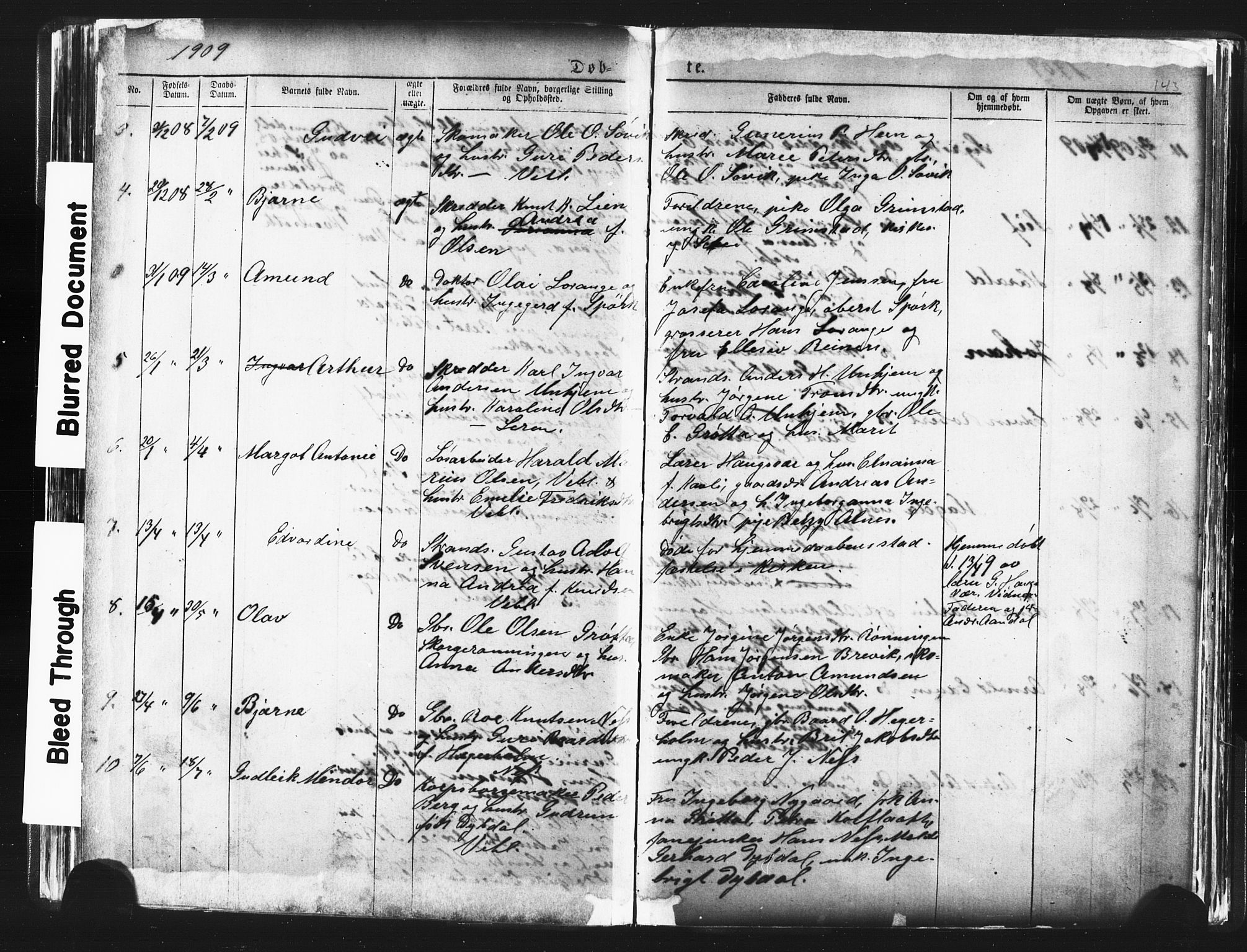 Ministerialprotokoller, klokkerbøker og fødselsregistre - Møre og Romsdal, AV/SAT-A-1454/544/L0580: Parish register (copy) no. 544C02, 1867-1909, p. 143