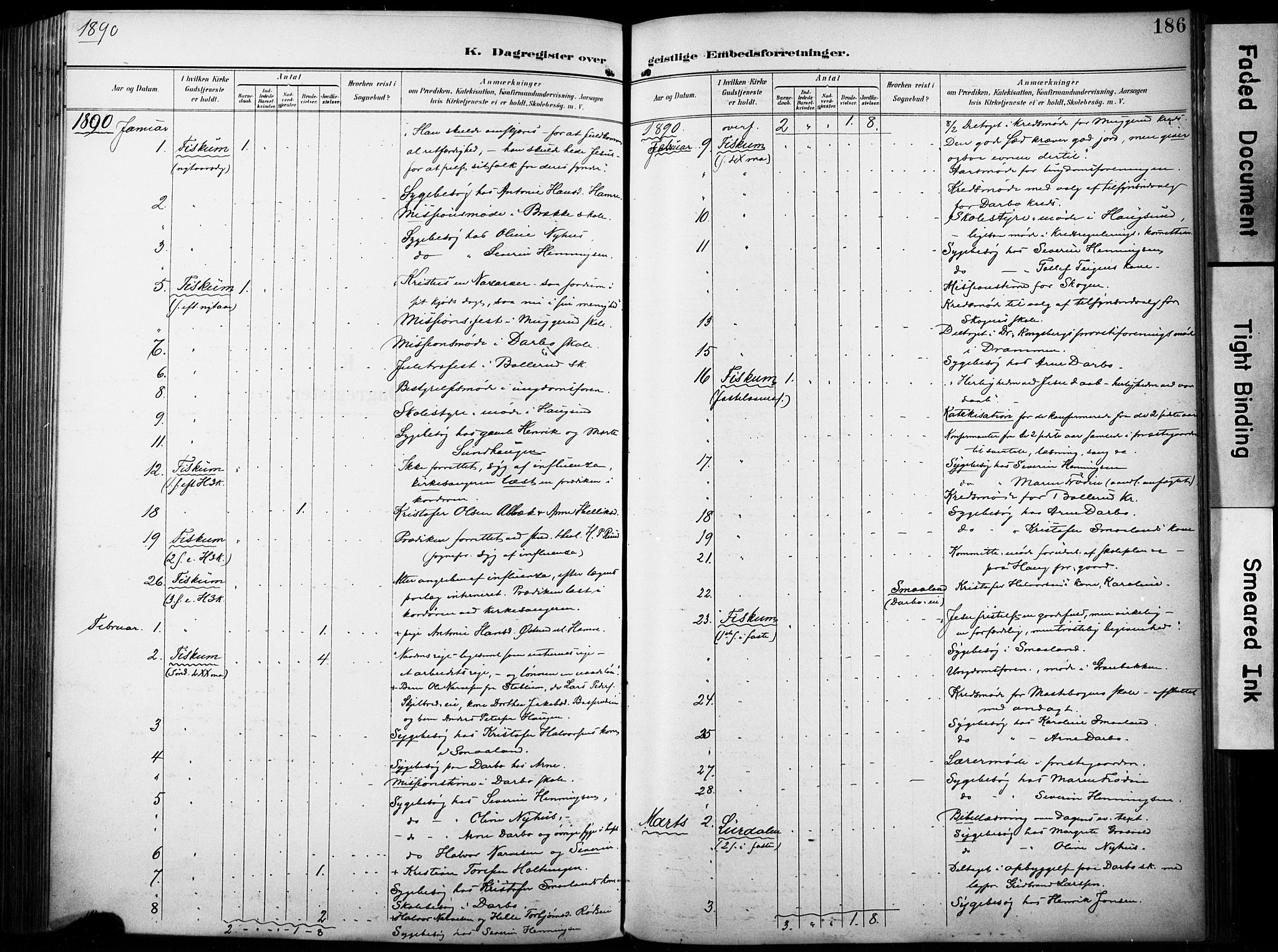 Fiskum kirkebøker, SAKO/A-15/F/Fa/L0003: Parish register (official) no. 3, 1890-1905, p. 186