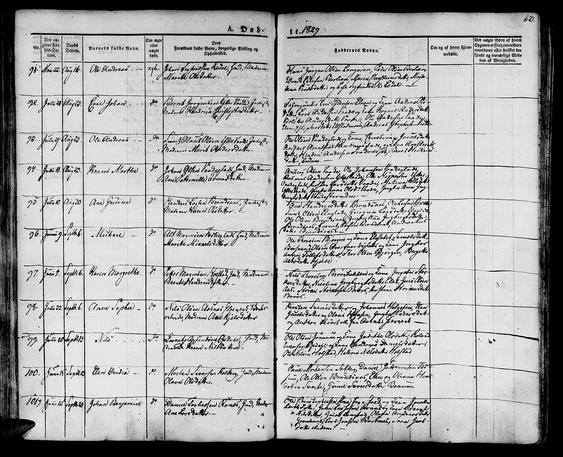 Ministerialprotokoller, klokkerbøker og fødselsregistre - Nord-Trøndelag, AV/SAT-A-1458/741/L0390: Parish register (official) no. 741A04, 1822-1836, p. 62