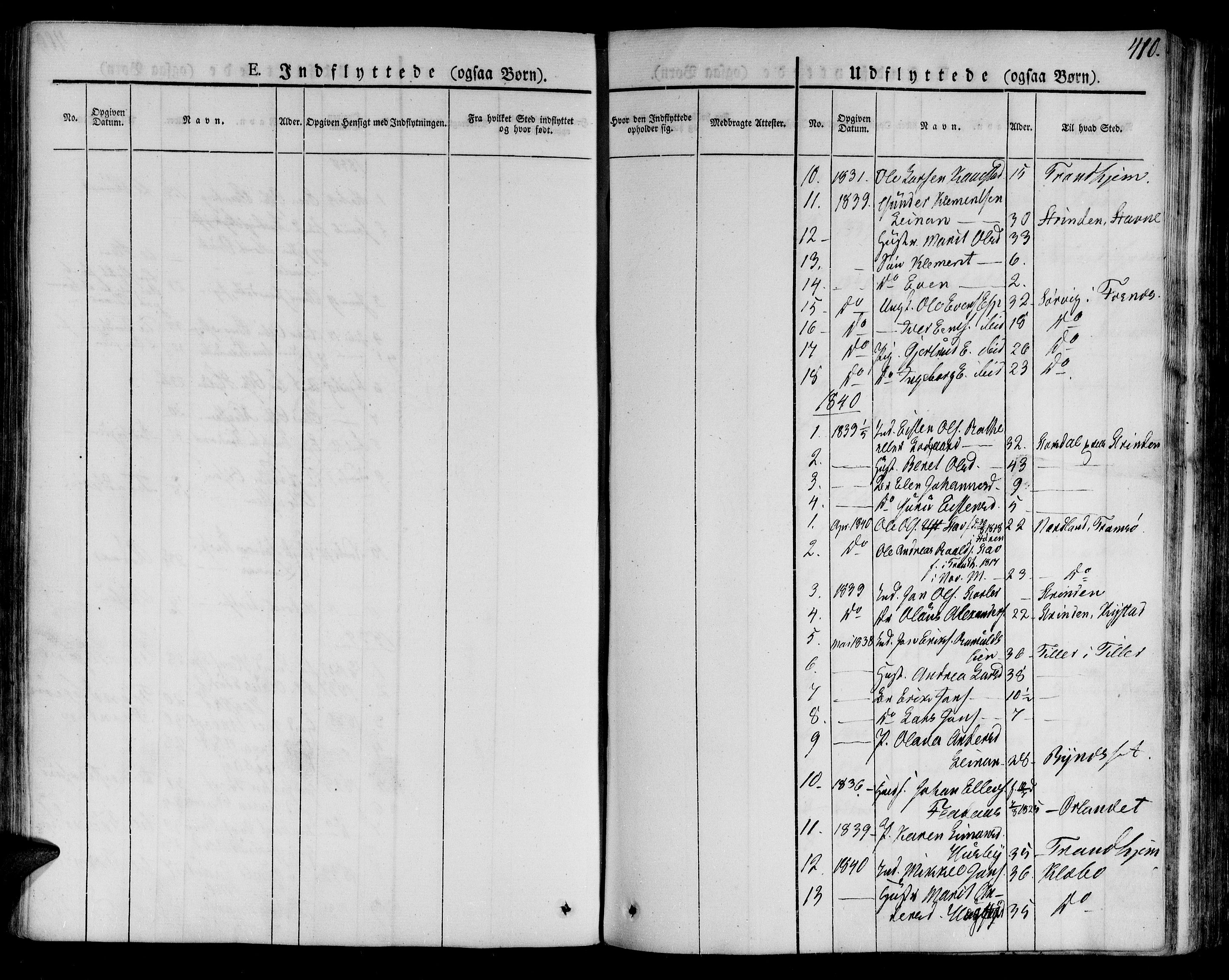Ministerialprotokoller, klokkerbøker og fødselsregistre - Sør-Trøndelag, SAT/A-1456/691/L1071: Parish register (official) no. 691A05 /2, 1826-1841, p. 410