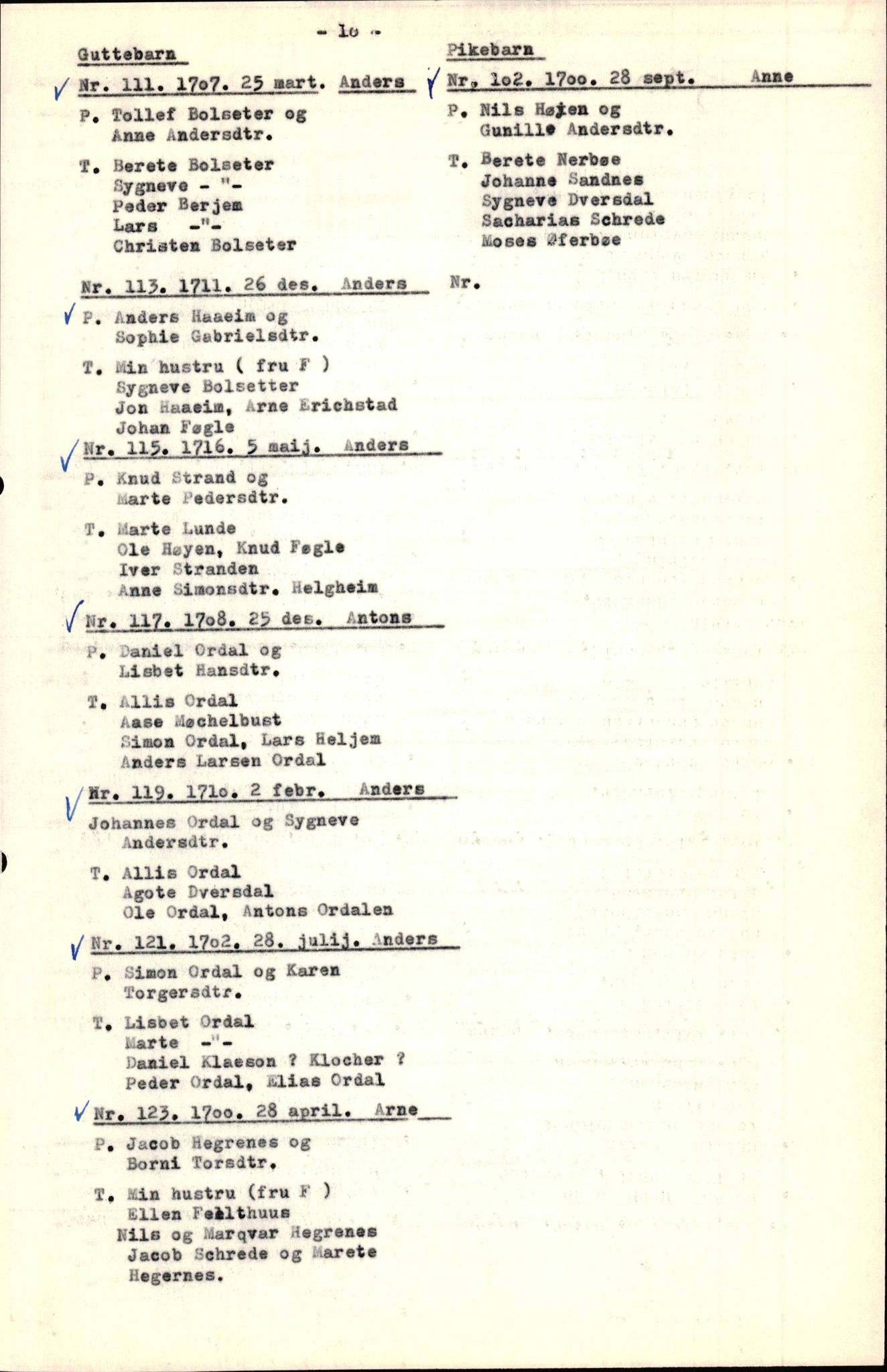 Samling av fulltekstavskrifter, SAB/FULLTEKST/B/14/0005: Jølster sokneprestembete, ministerialbok nr. A 1, 1696-1728, p. 11