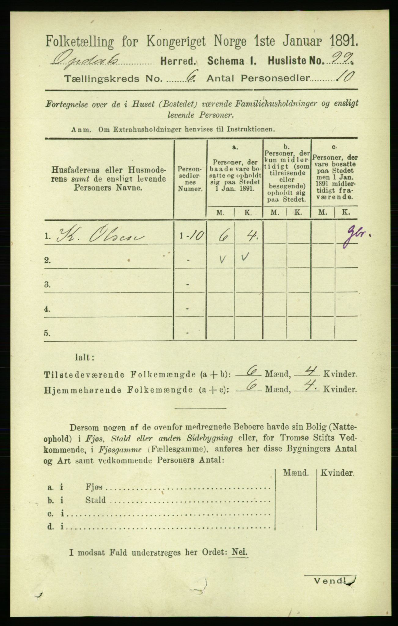 RA, 1891 census for 1634 Oppdal, 1891, p. 2770