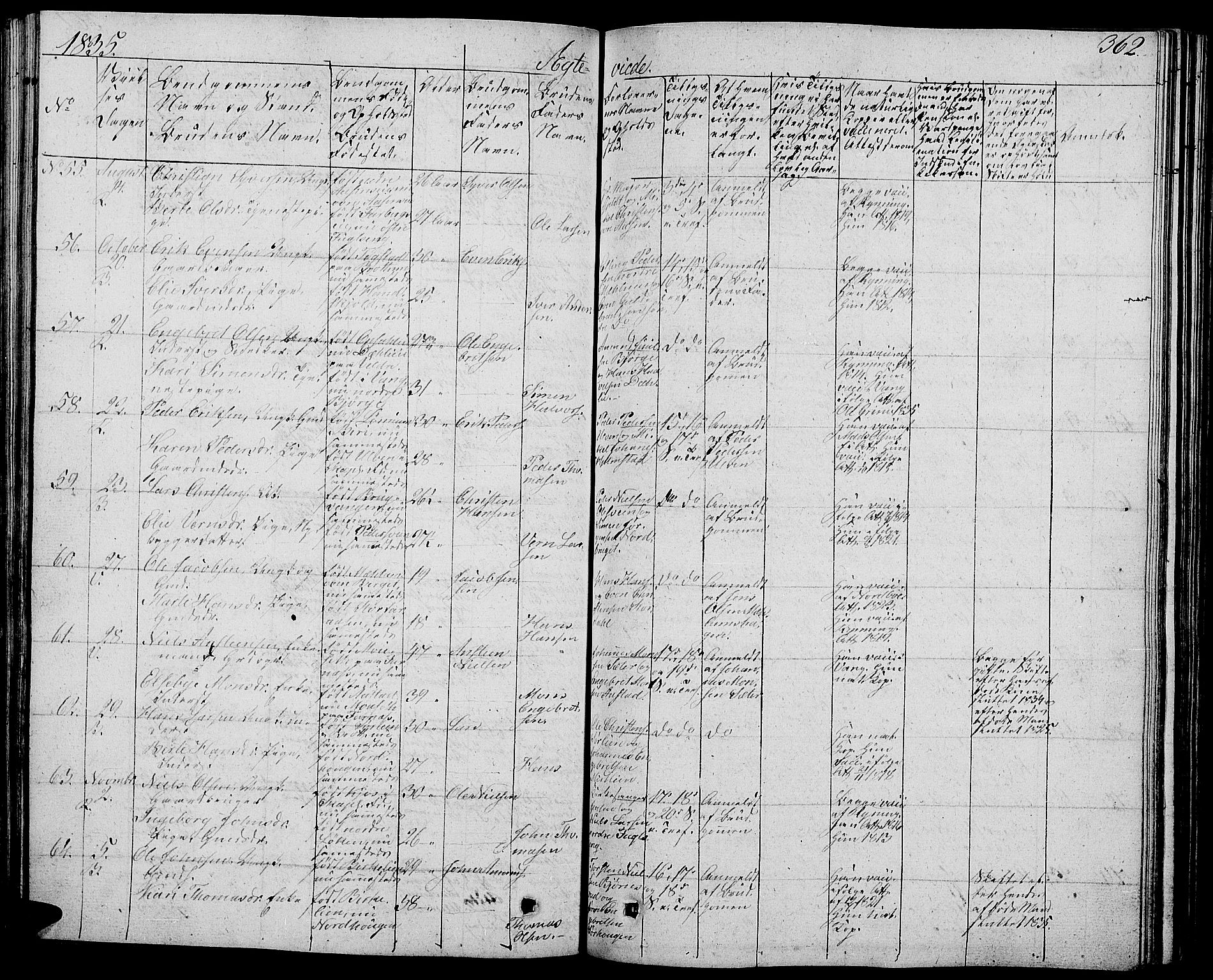 Ringsaker prestekontor, SAH/PREST-014/L/La/L0004: Parish register (copy) no. 4, 1827-1838, p. 362