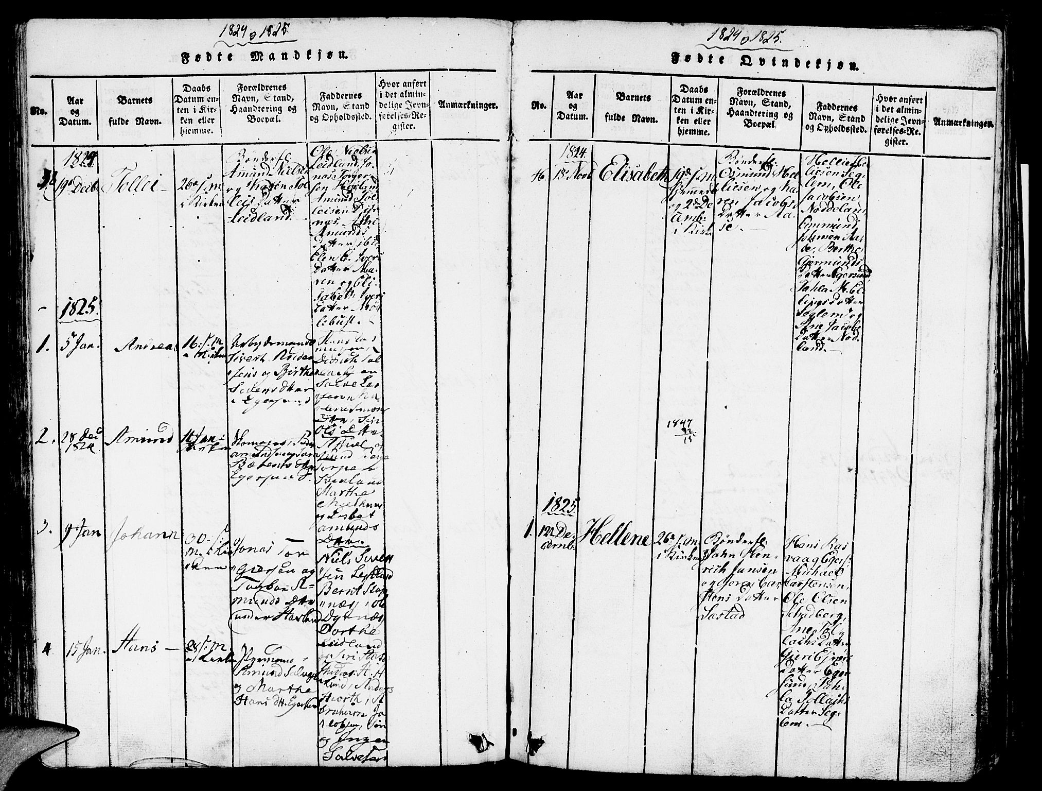 Eigersund sokneprestkontor, SAST/A-101807/S08/L0007: Parish register (official) no. A 7, 1815-1827
