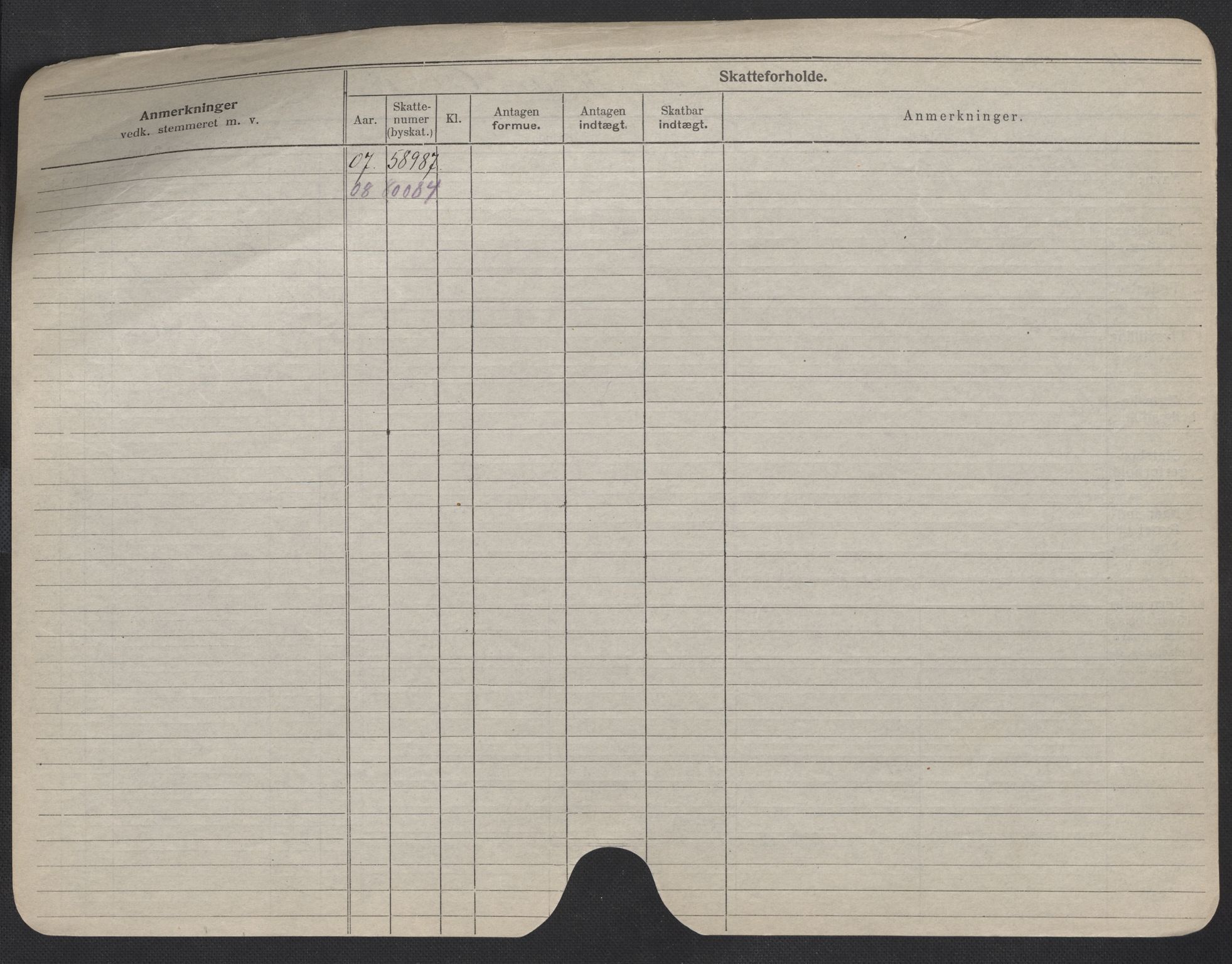 Oslo folkeregister, Registerkort, SAO/A-11715/F/Fa/Fac/L0009: Menn, 1906-1914, p. 153b