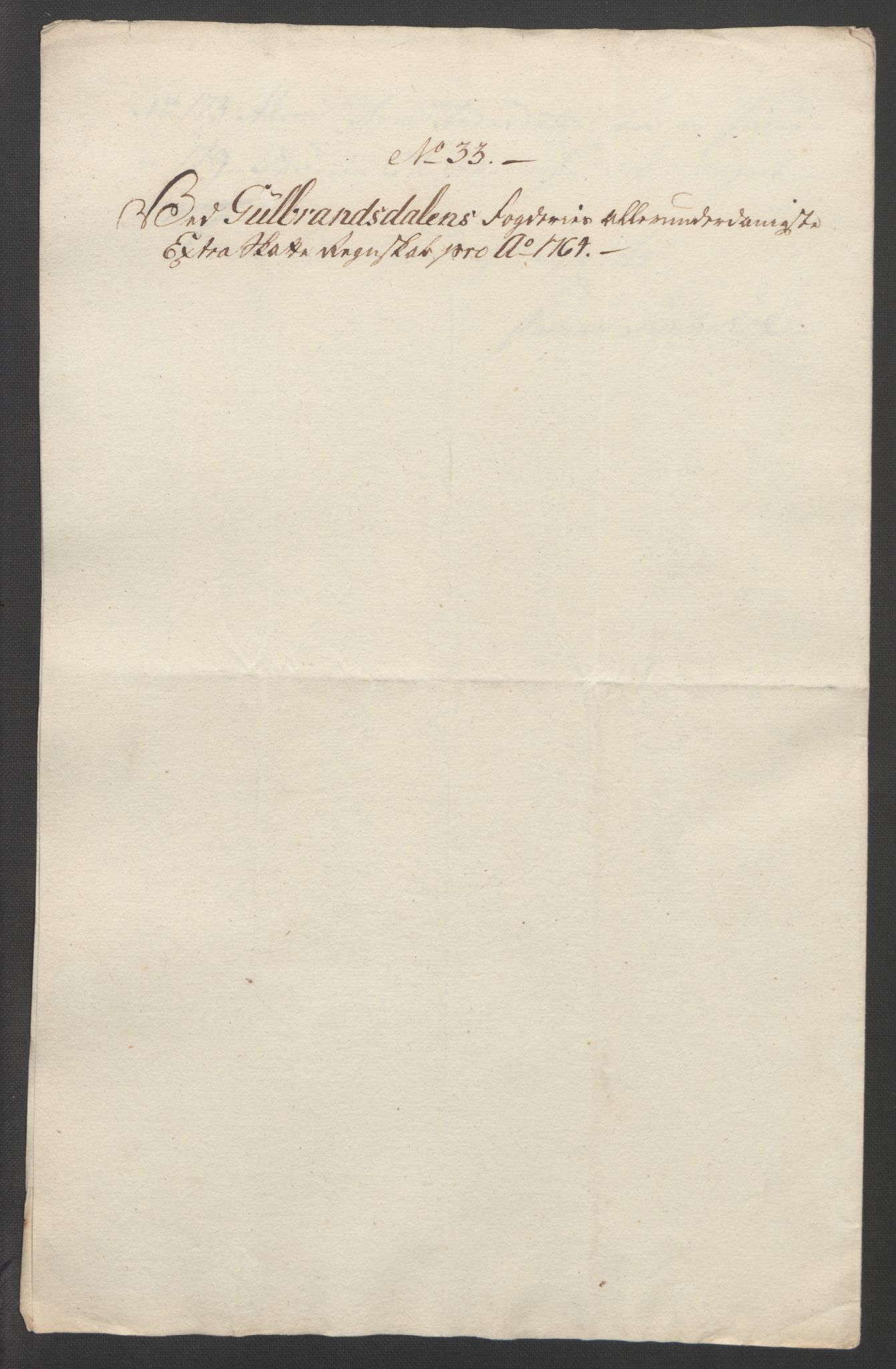 Rentekammeret inntil 1814, Reviderte regnskaper, Fogderegnskap, RA/EA-4092/R17/L1266: Ekstraskatten Gudbrandsdal, 1762-1766, p. 391