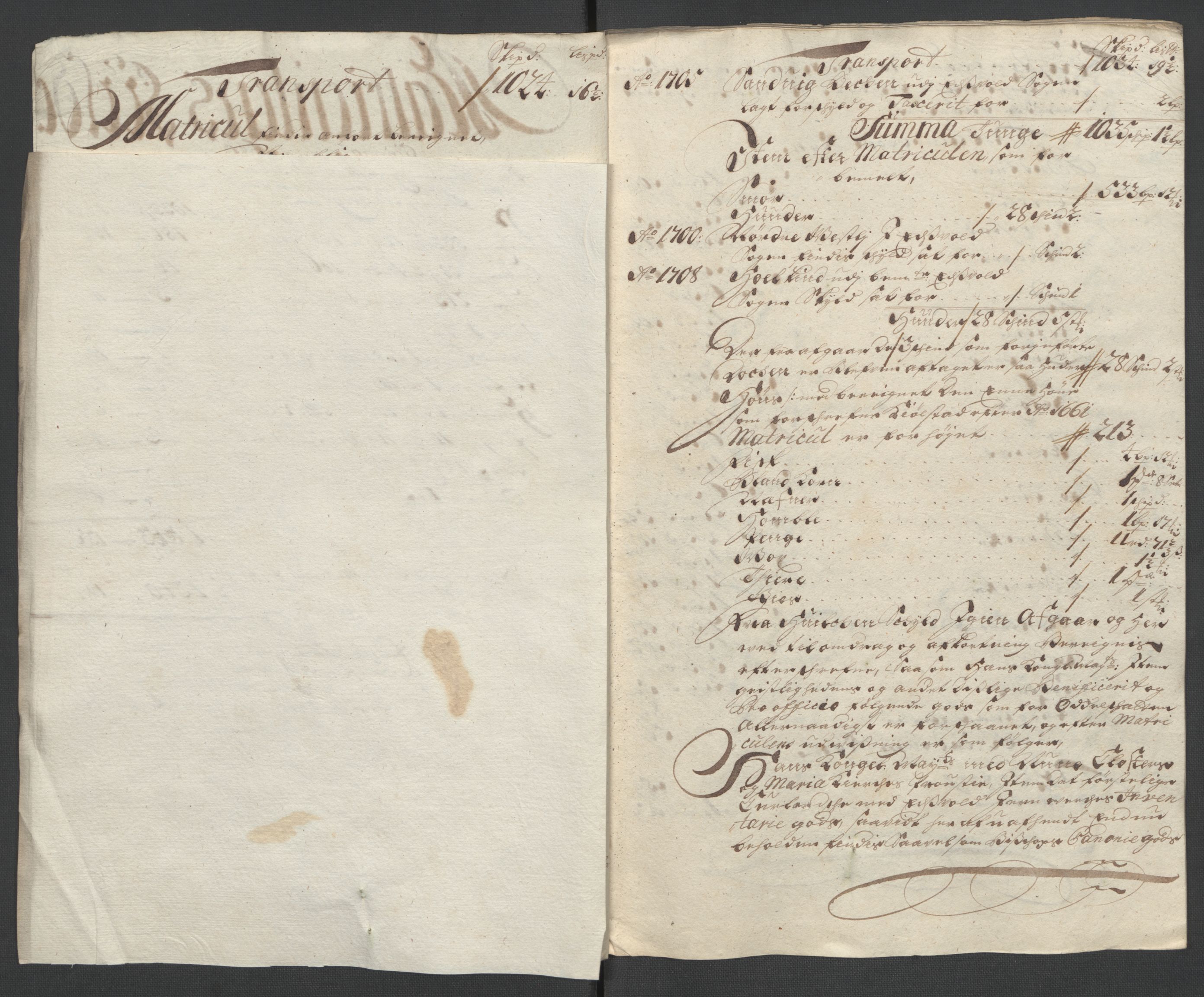 Rentekammeret inntil 1814, Reviderte regnskaper, Fogderegnskap, AV/RA-EA-4092/R12/L0719: Fogderegnskap Øvre Romerike, 1708-1709, p. 309