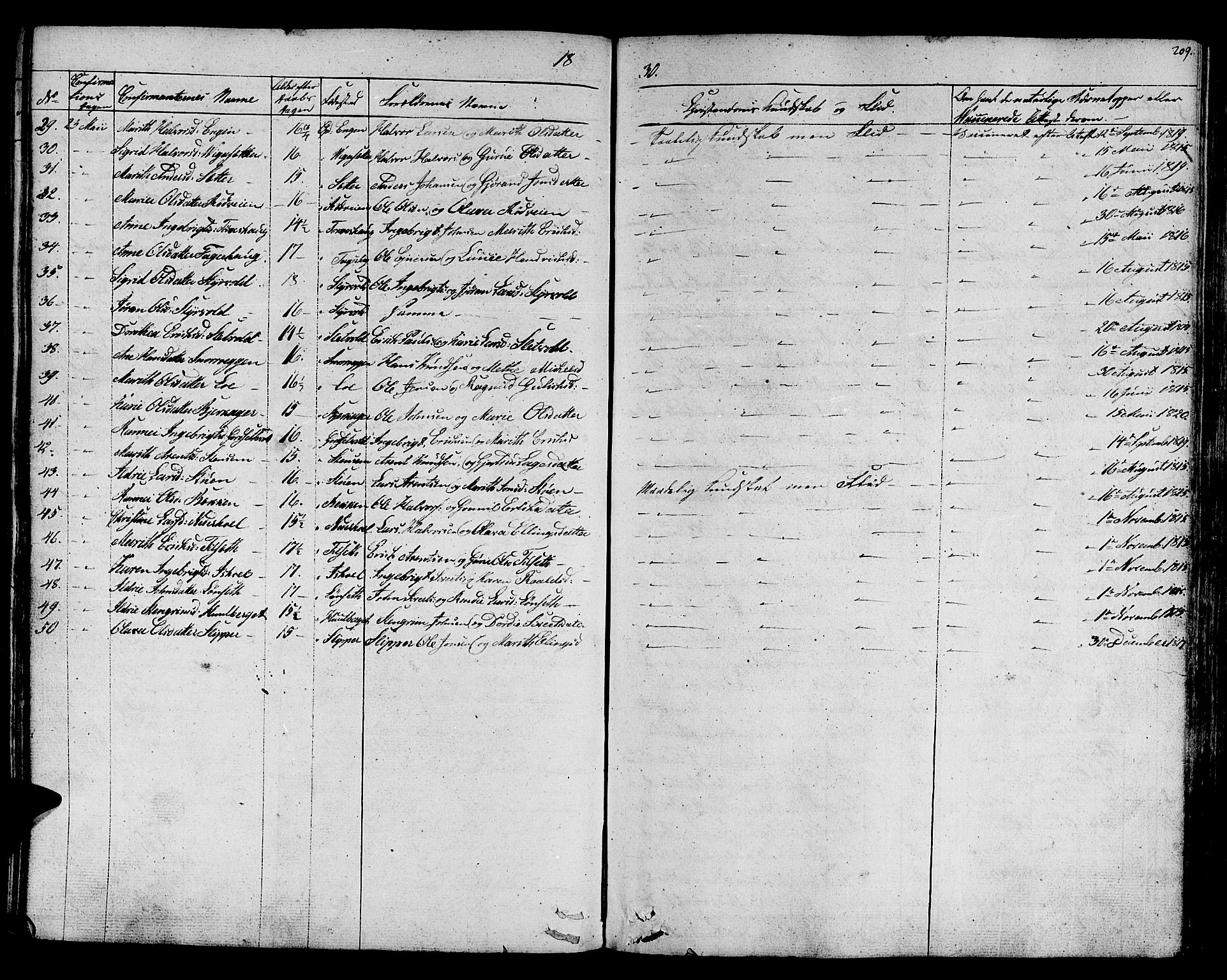 Ministerialprotokoller, klokkerbøker og fødselsregistre - Sør-Trøndelag, AV/SAT-A-1456/678/L0897: Parish register (official) no. 678A06-07, 1821-1847, p. 209