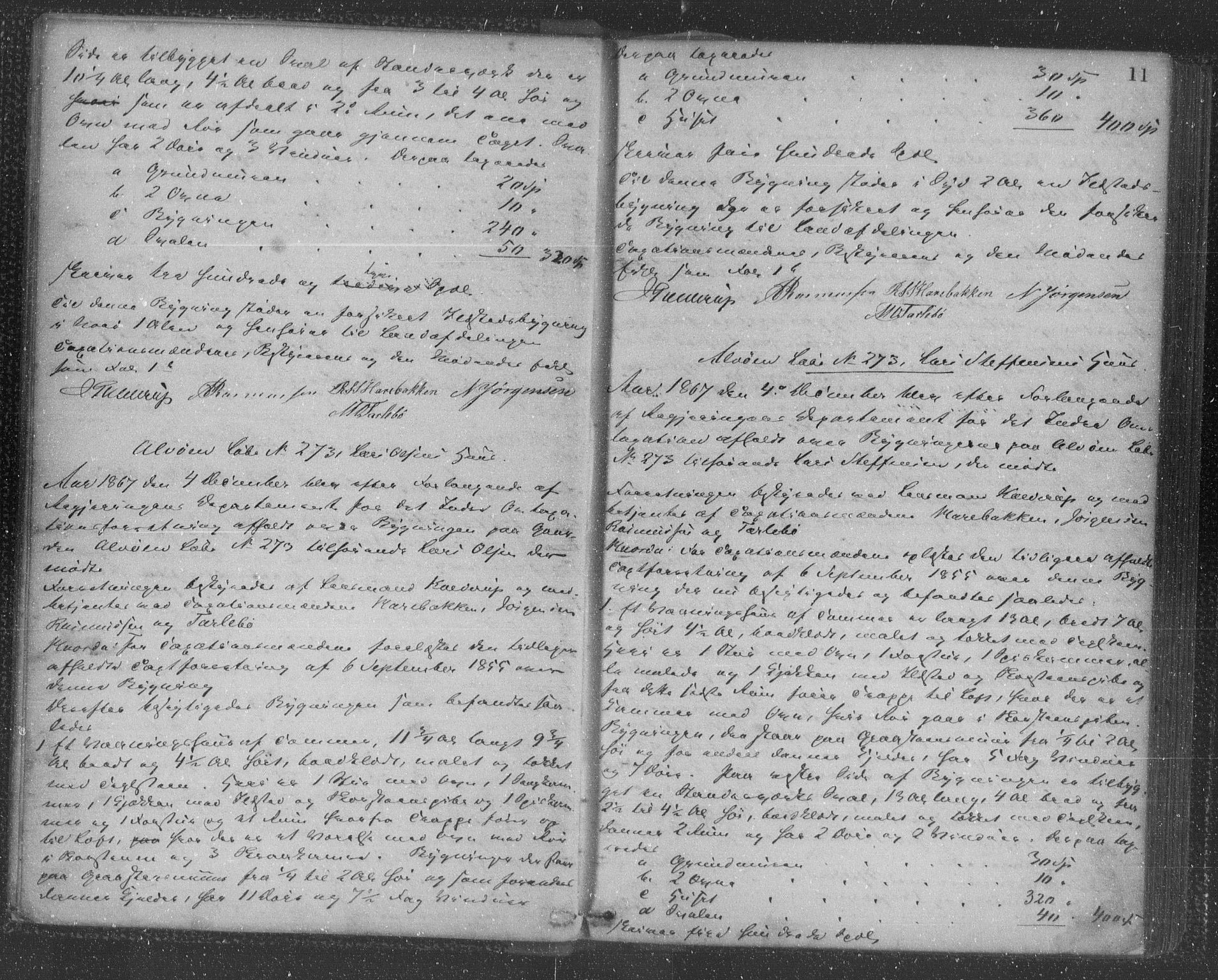 Lensmannen i Årstad, AV/SAB-A-36201/0012/L0004: Branntakstprotokoll, 1867-1872, p. 11