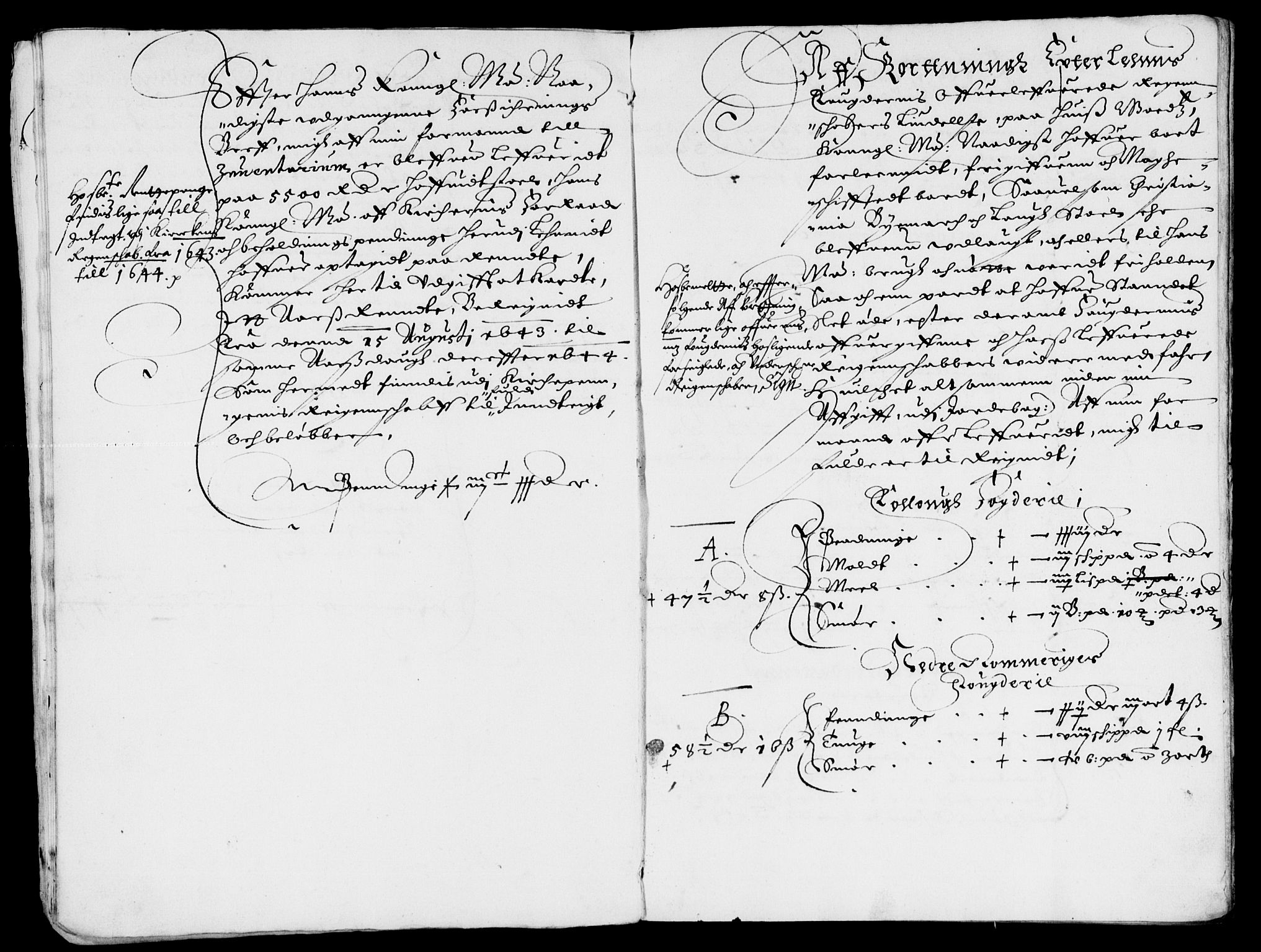 Rentekammeret inntil 1814, Reviderte regnskaper, Lensregnskaper, AV/RA-EA-5023/R/Rb/Rba/L0170: Akershus len, 1642-1644