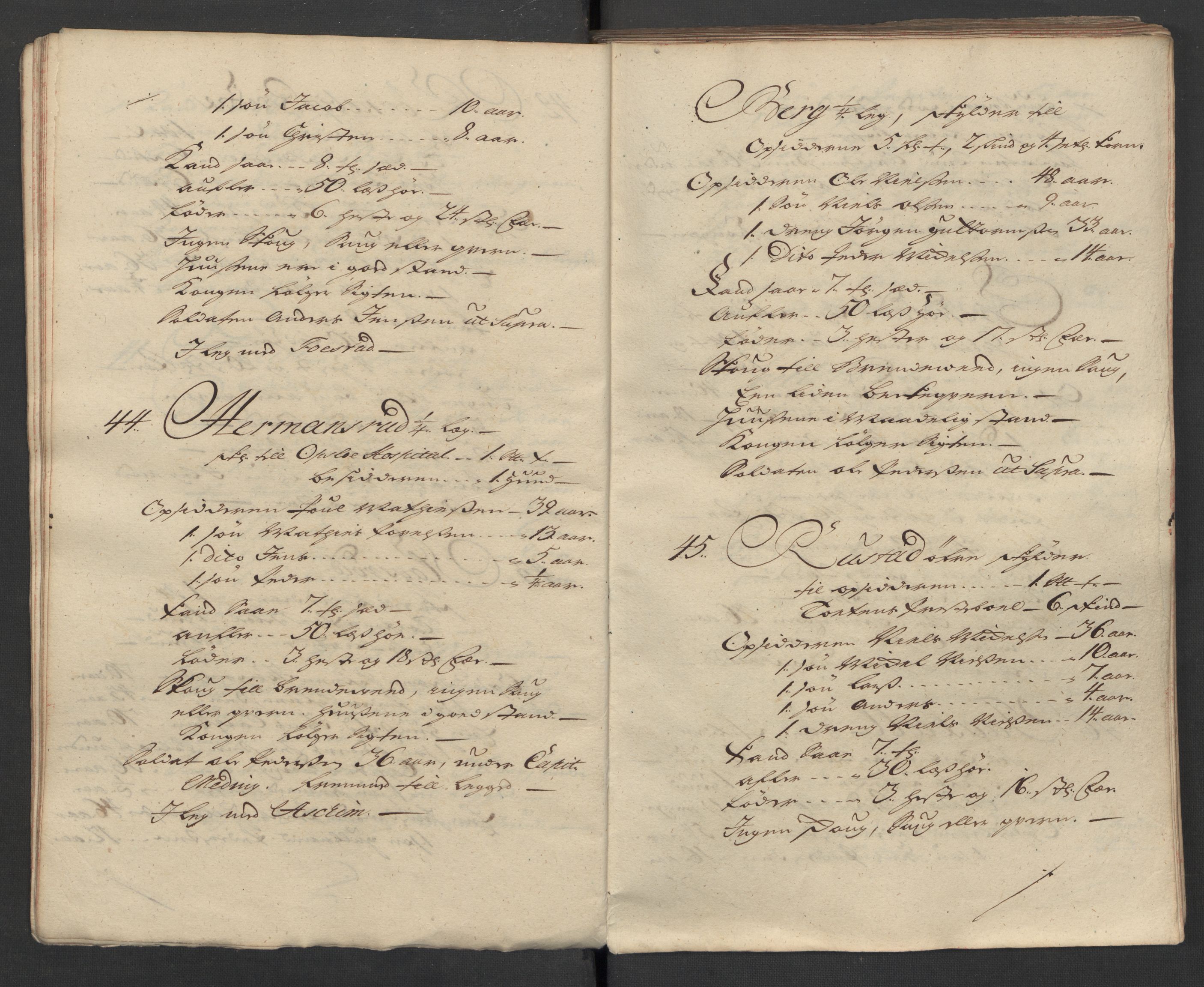 1. Sønnafjelske (Akershusiske) dragonregiment, AV/RA-EA-1760/F/L0032: Legdsruller for Totenske, Hedemarkske, Larvikske og Jarlsbergske kompanier, 1717, p. 24