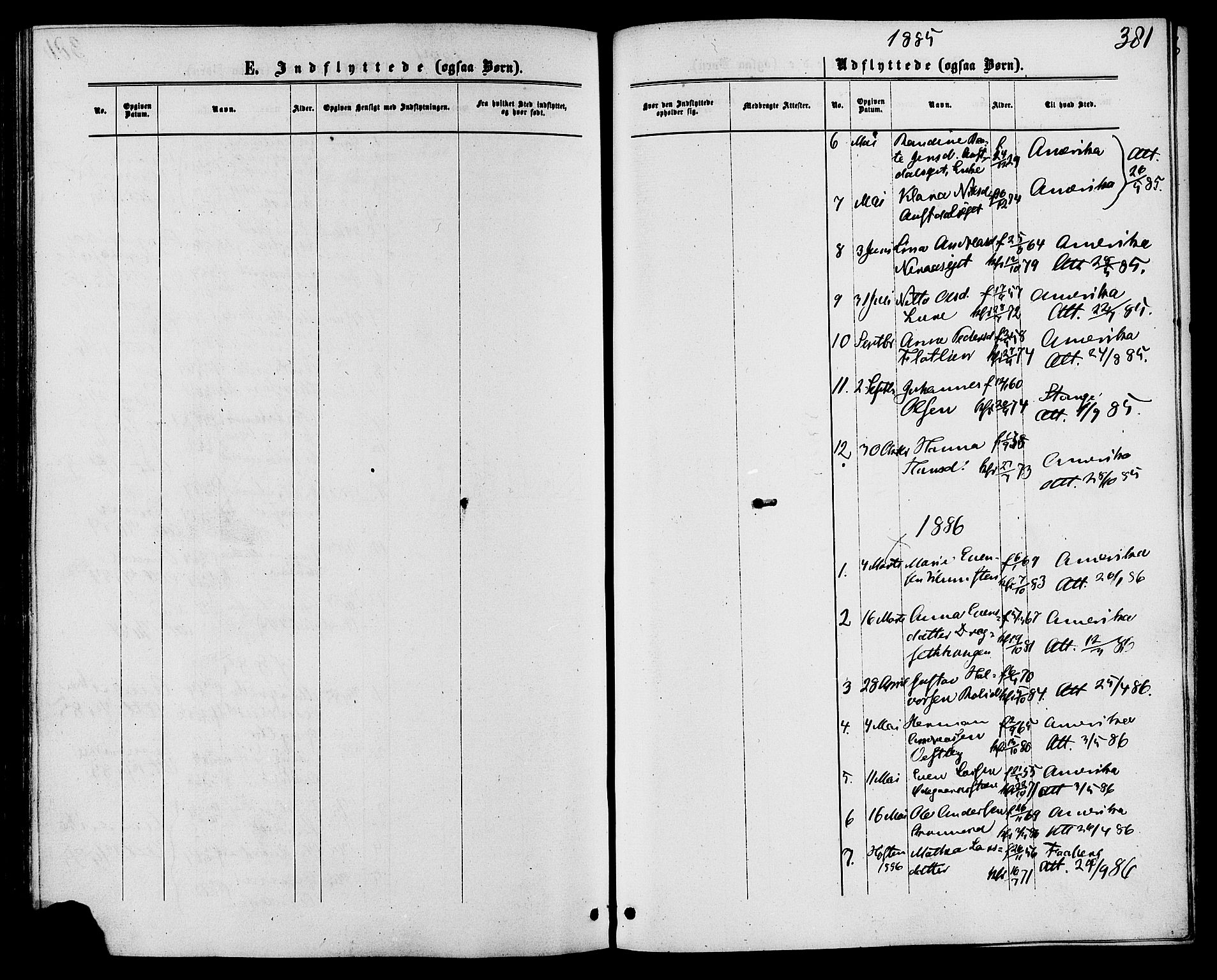 Biri prestekontor, SAH/PREST-096/H/Ha/Haa/L0006: Parish register (official) no. 6, 1877-1886, p. 381