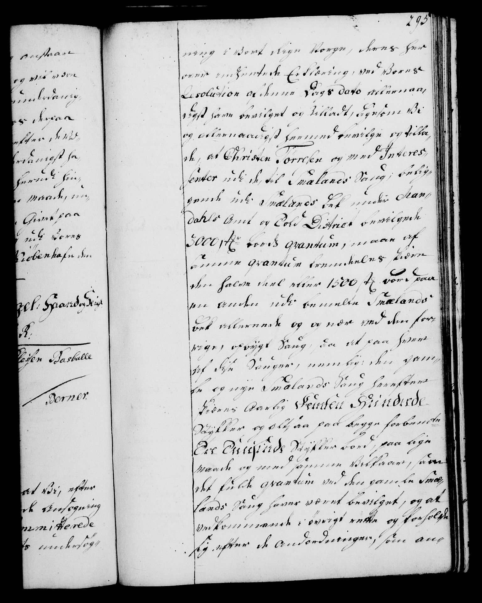 Rentekammeret, Kammerkanselliet, RA/EA-3111/G/Gg/Gga/L0006: Norsk ekspedisjonsprotokoll med register (merket RK 53.6), 1749-1759, p. 295