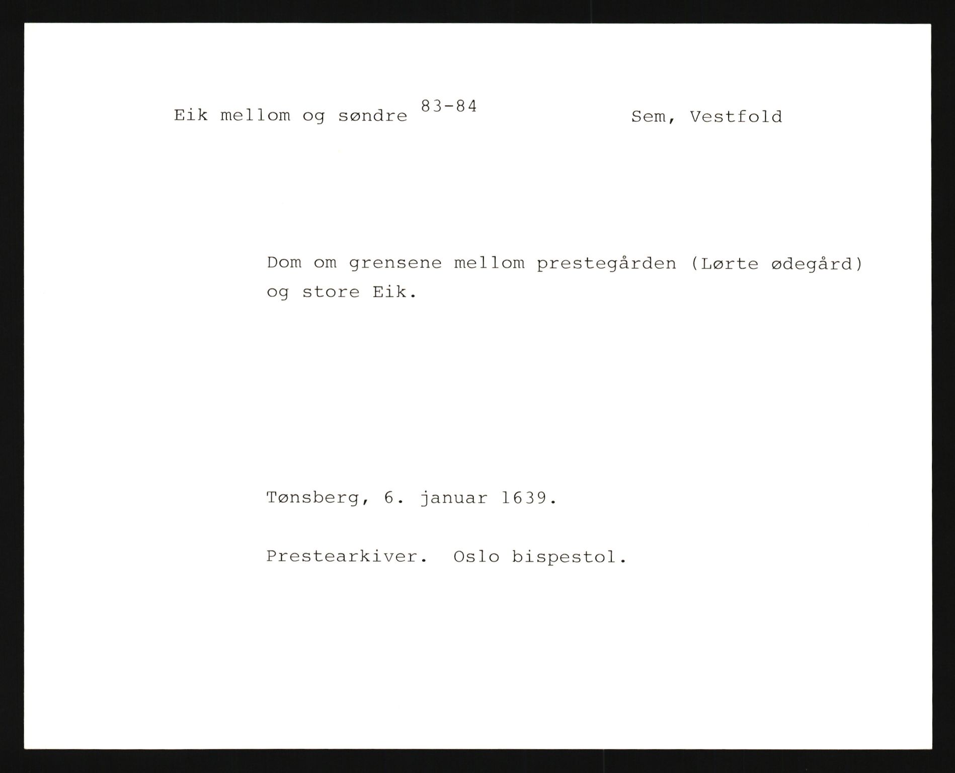 Riksarkivets diplomsamling, AV/RA-EA-5965/F35/F35e/L0018: Registreringssedler Vestfold 1, 1400-1700, p. 1137