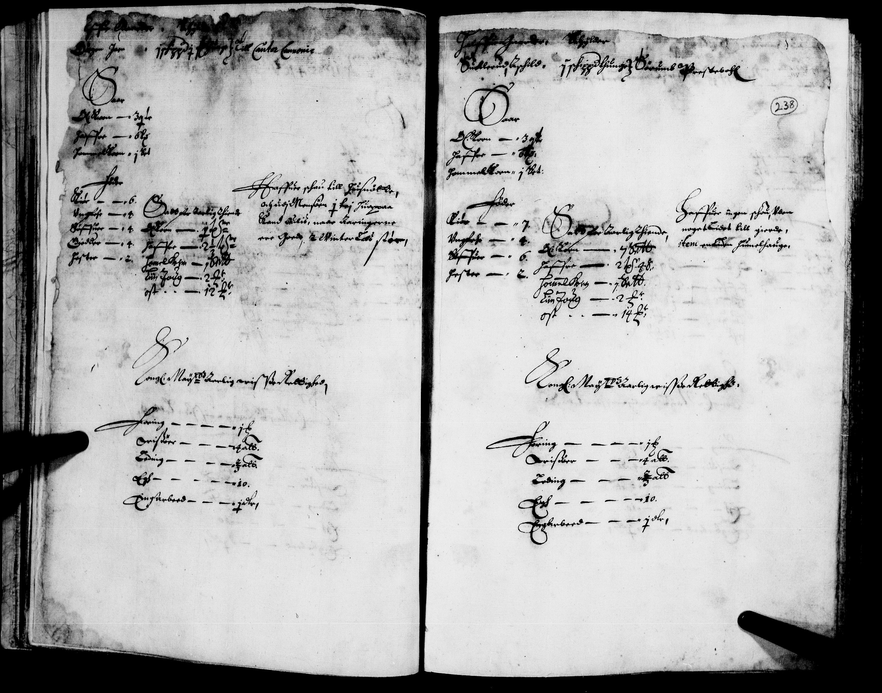 Rentekammeret inntil 1814, Realistisk ordnet avdeling, AV/RA-EA-4070/N/Nb/Nba/L0008: Nedre Romerike fogderi, 2. del, 1666, p. 237b-238a